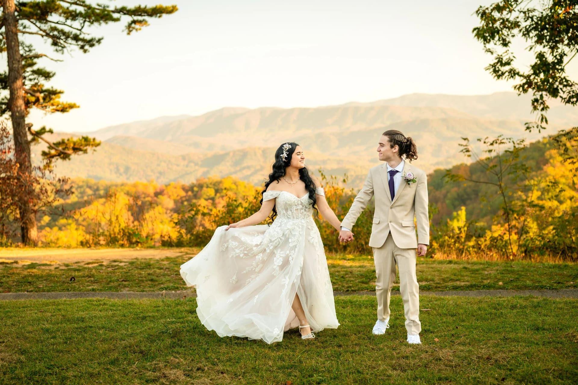 Foothills Parkway elopement photo
