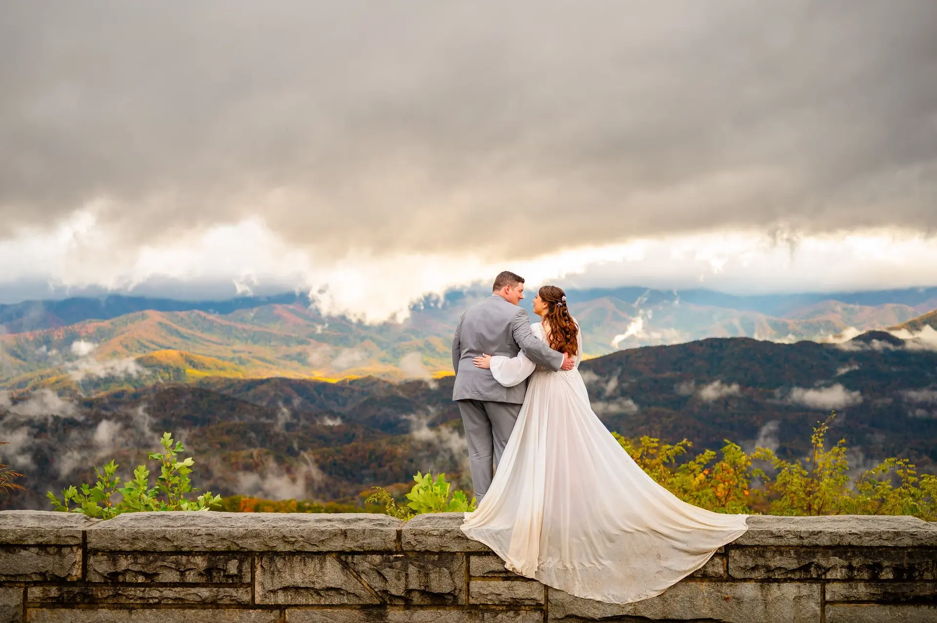 Foothills Parkway elopement photo