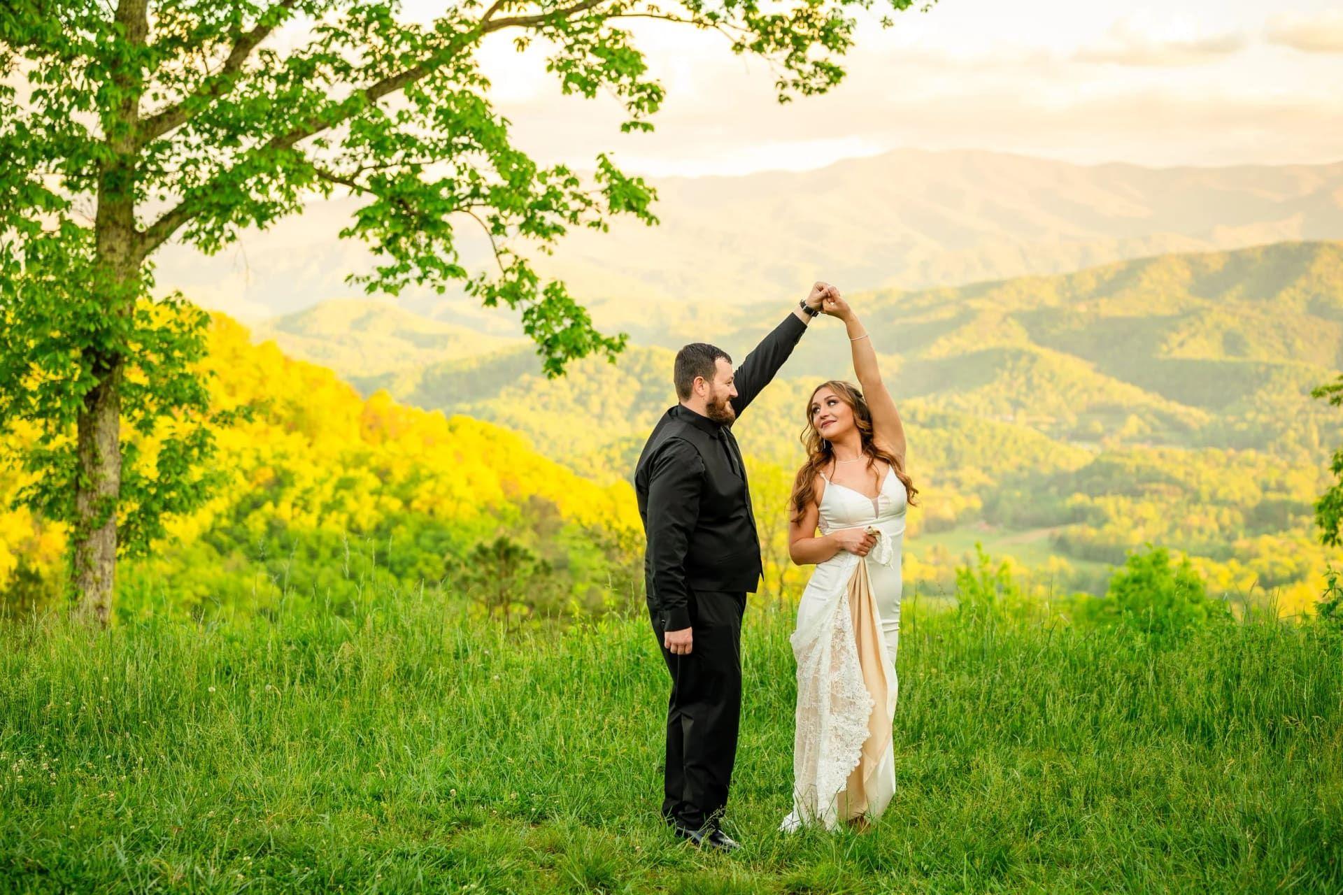 Foothills Parkway elopement photo