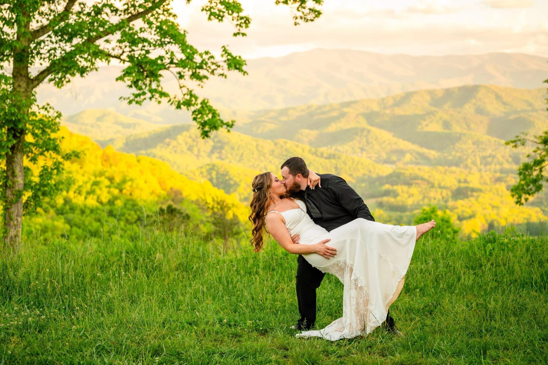 Foothills Parkway elopement photo