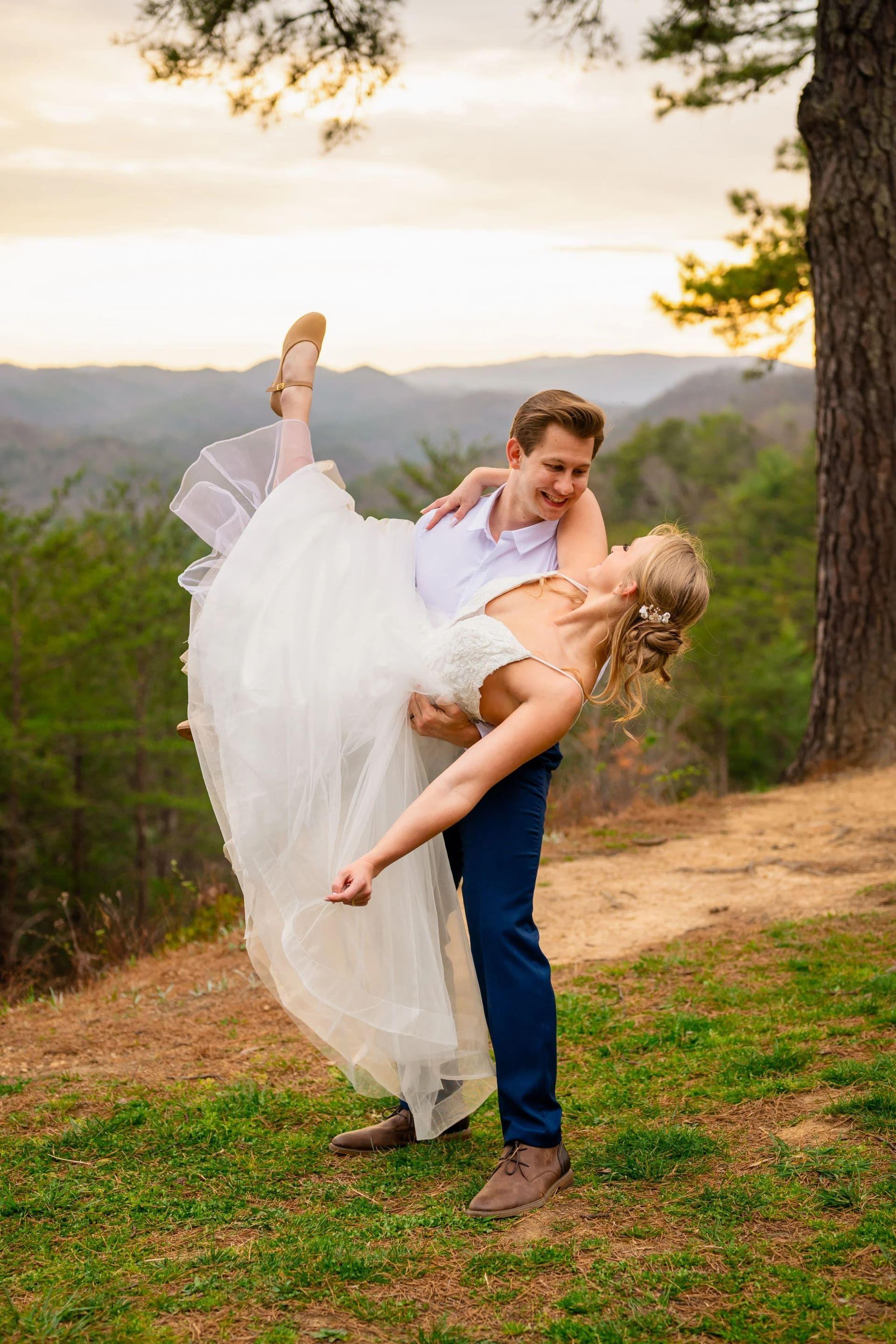 Foothills Parkway elopement photo