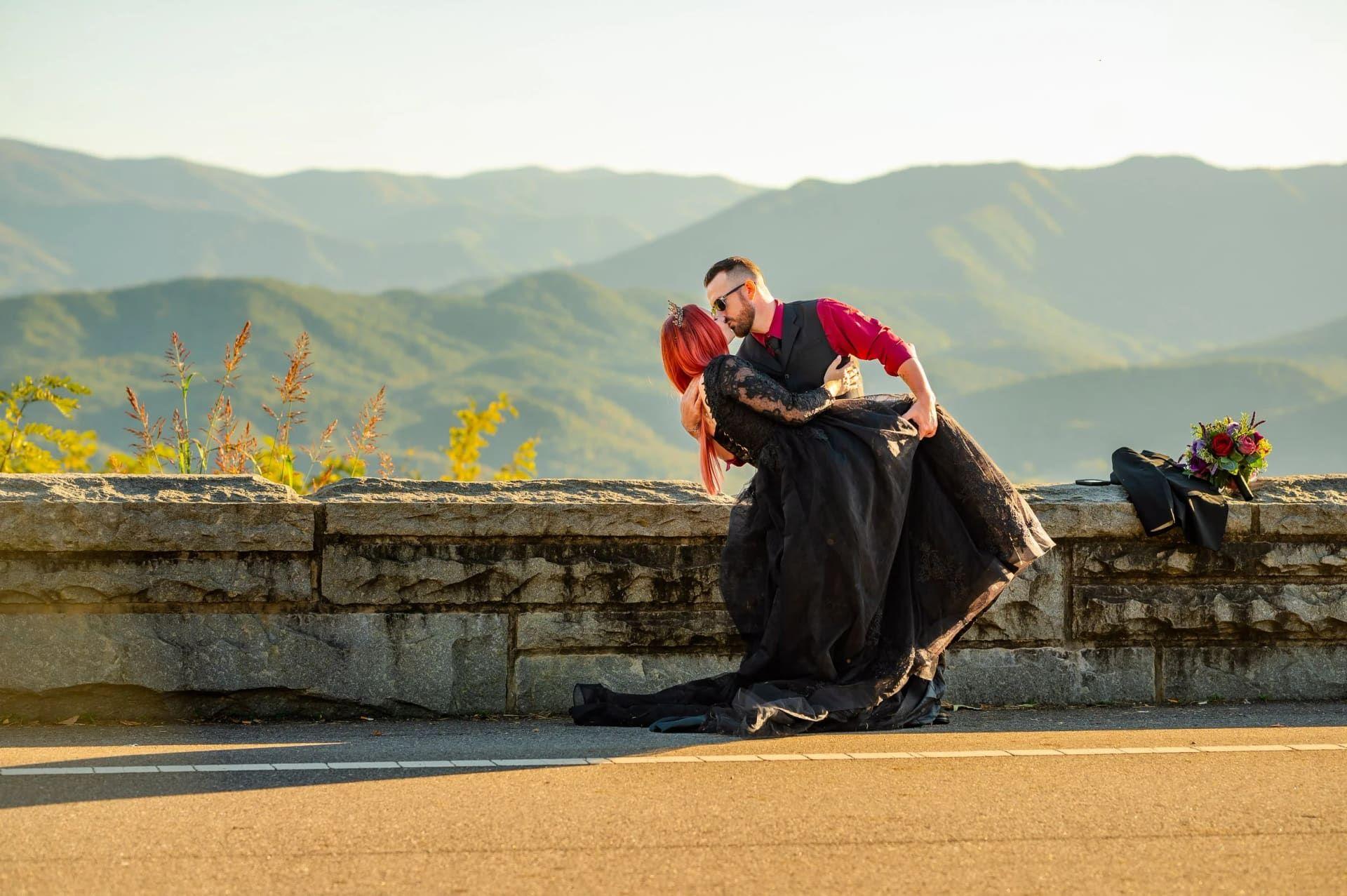 Foothills Parkway elopement photo