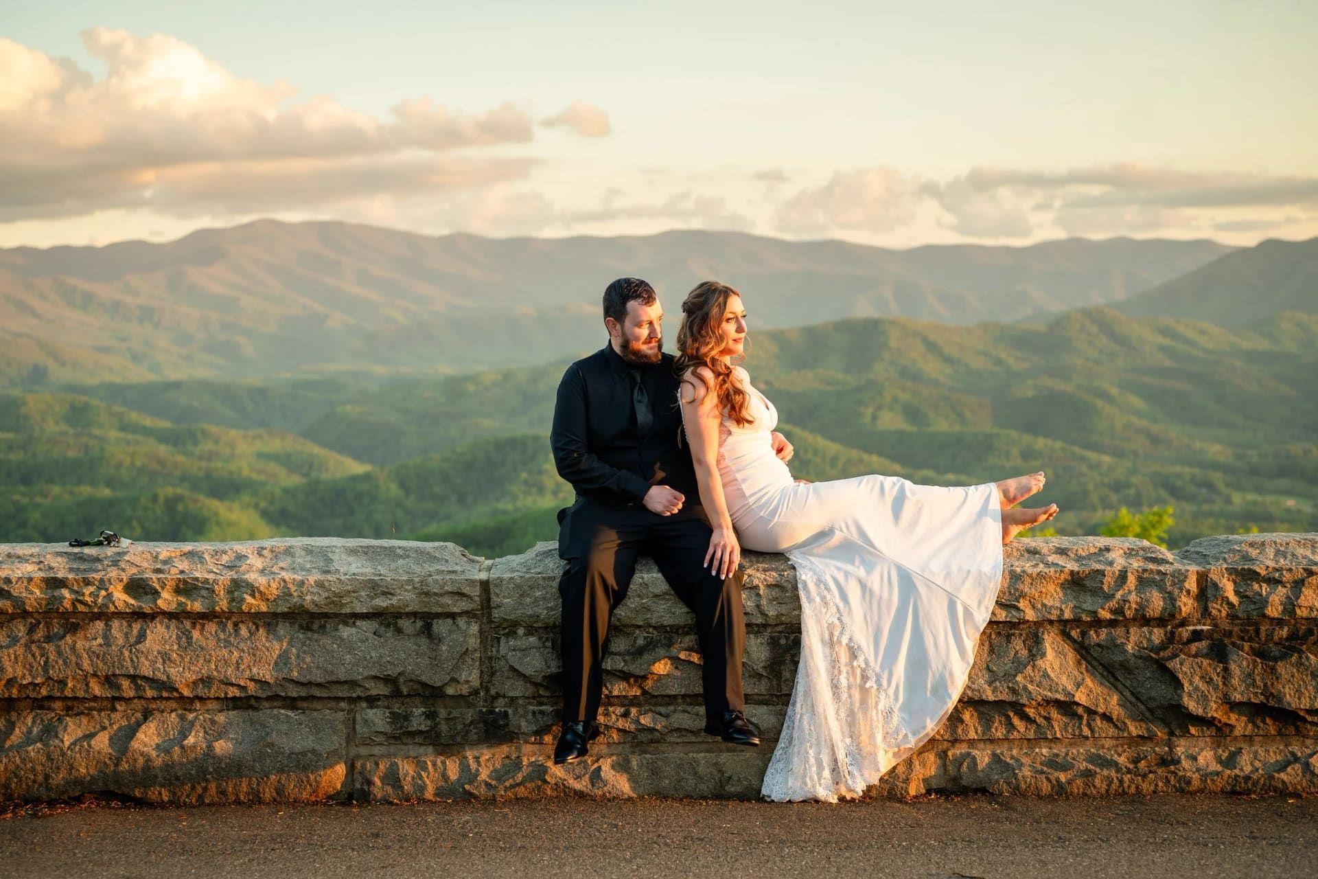 Foothills Parkway elopement photo