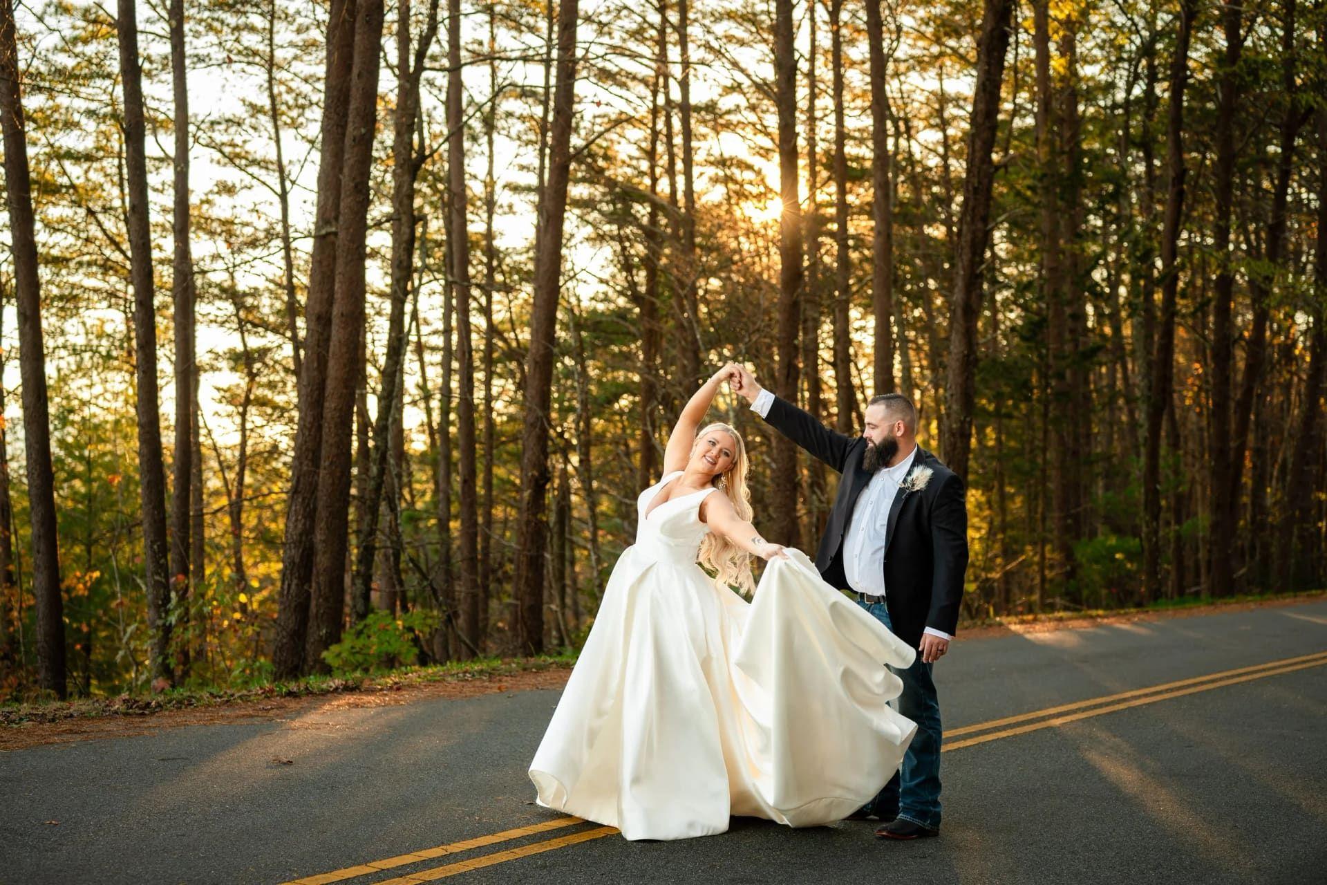 Foothills Parkway elopement photo
