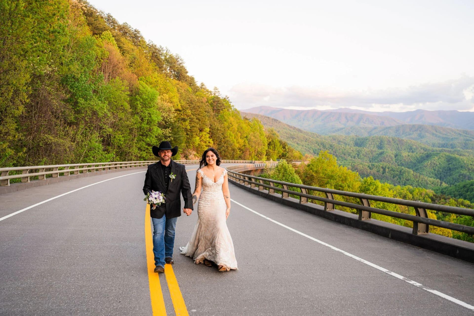 Foothills Parkway elopement photo