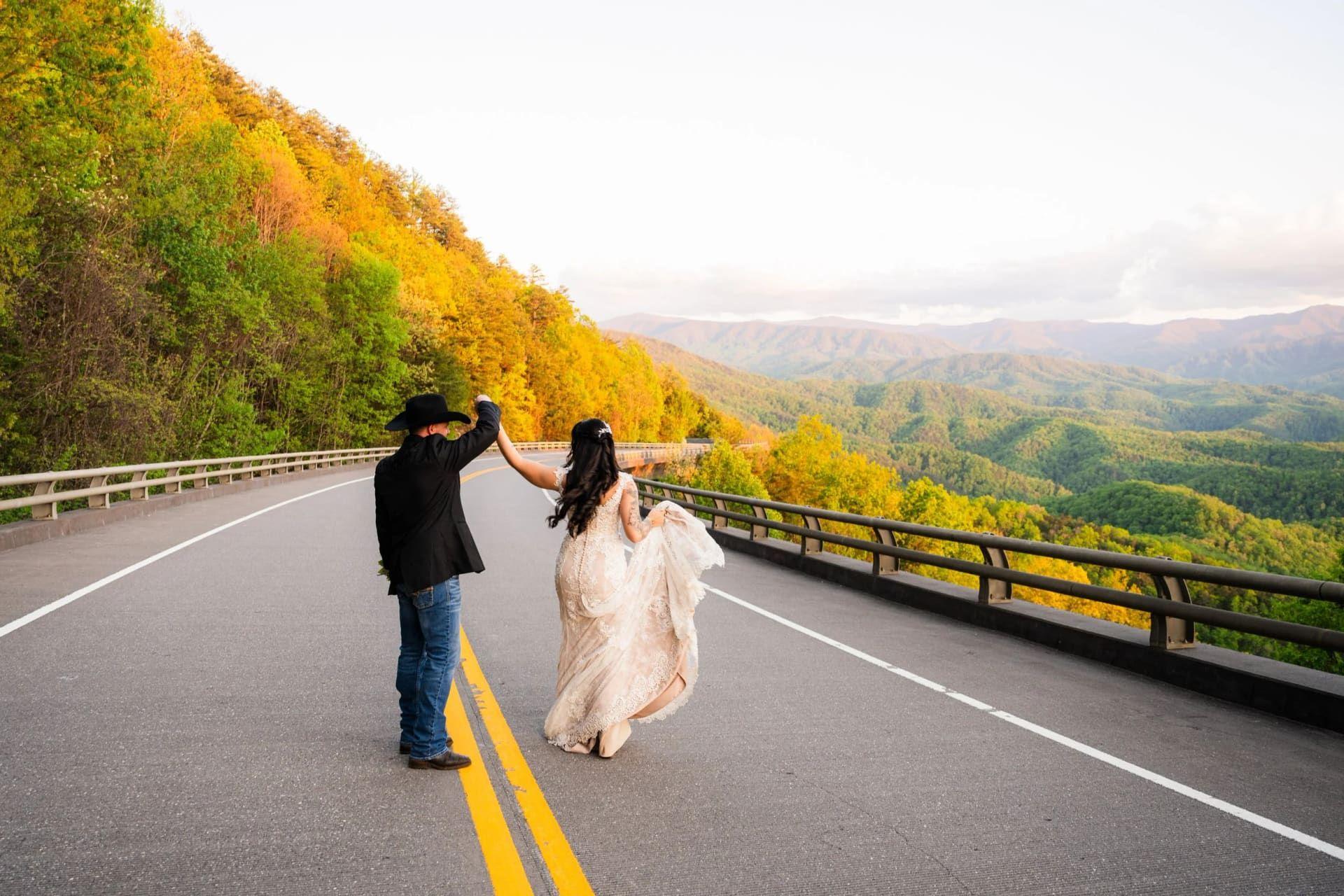 Foothills Parkway elopement photo