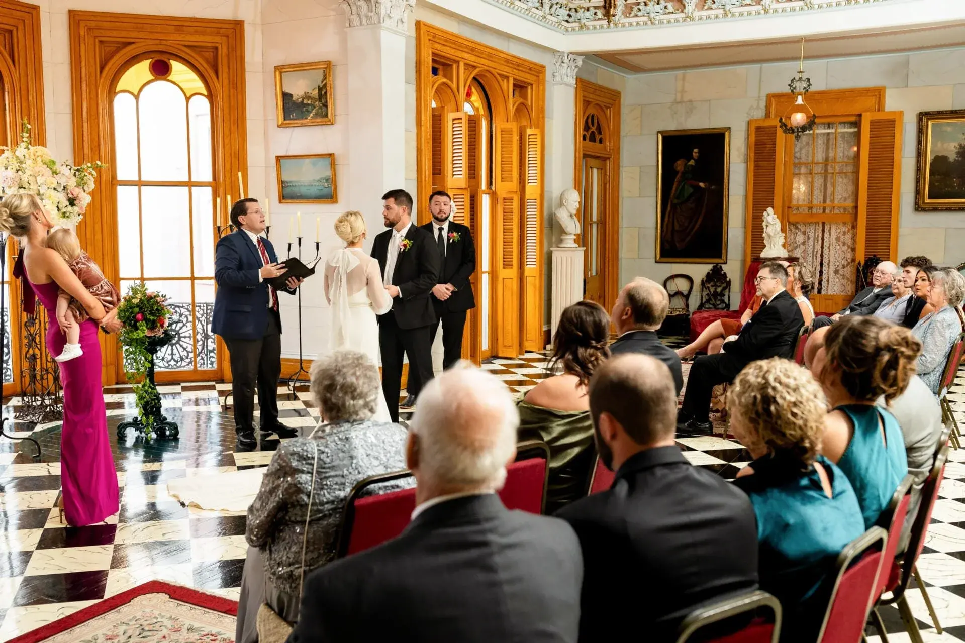 Belmont Mansion elopement photo