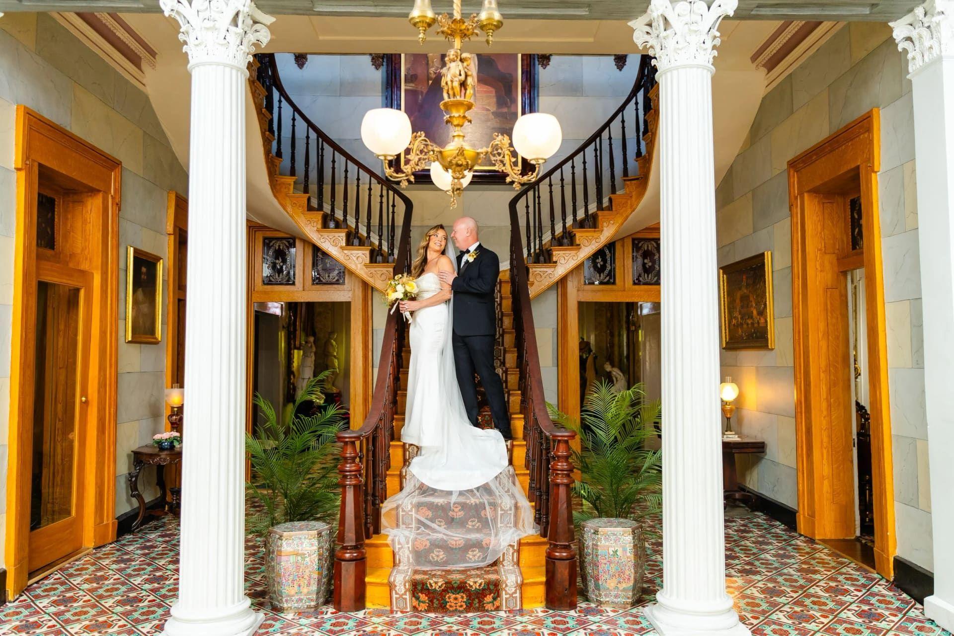 Belmont Mansion elopement photo