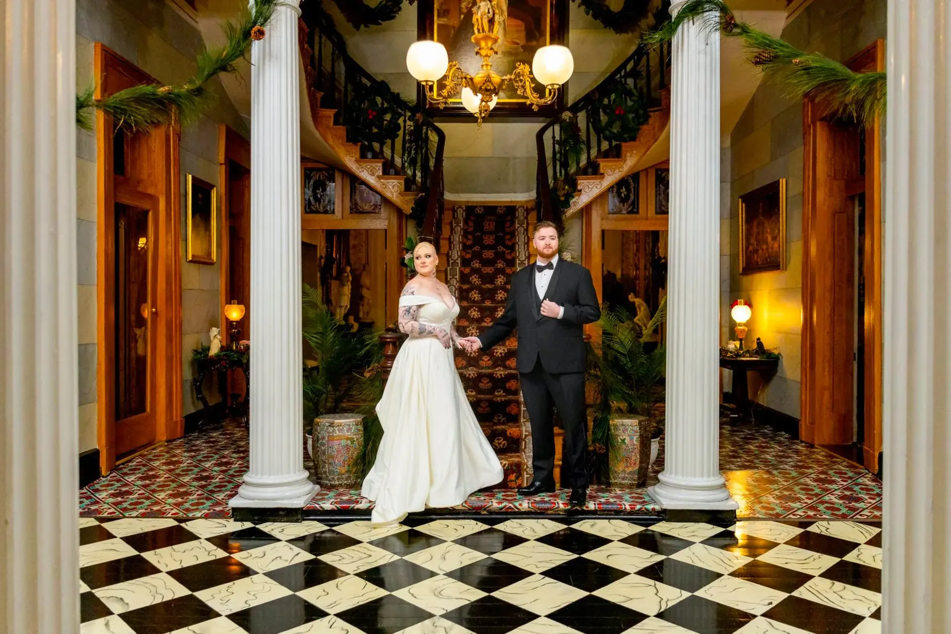 Belmont Mansion elopement photo