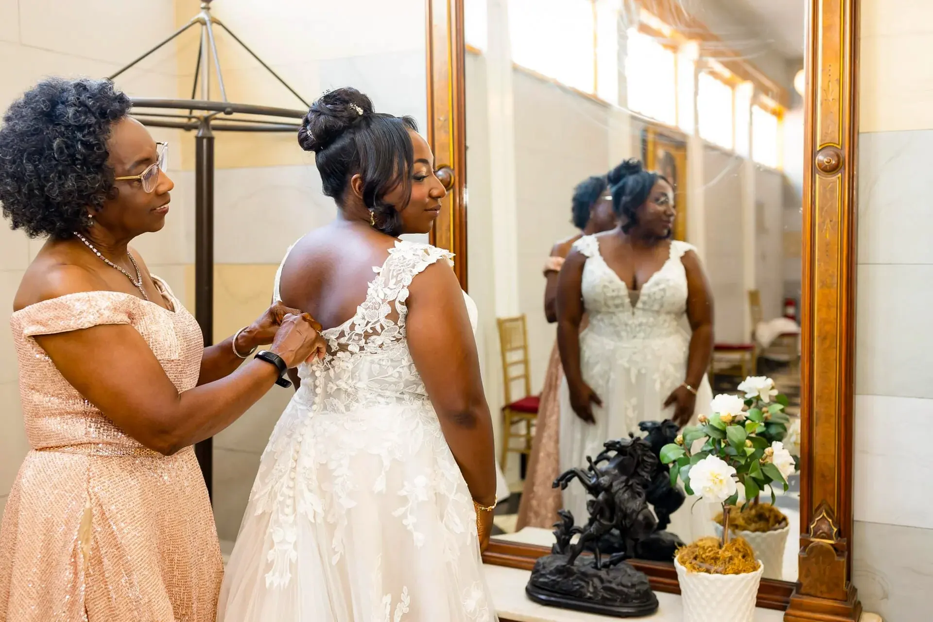 Belmont Mansion elopement photo