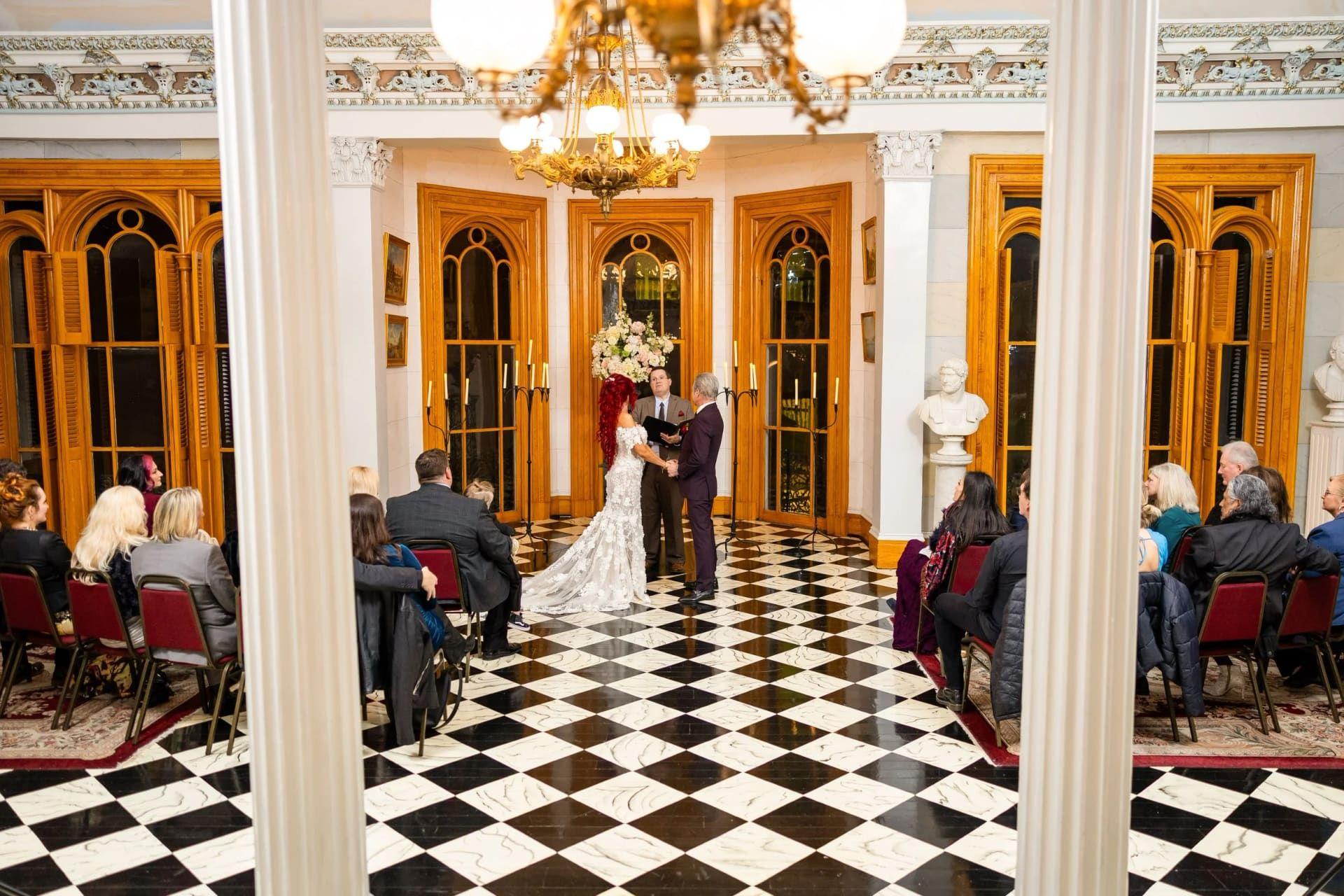 Belmont Mansion elopement photo