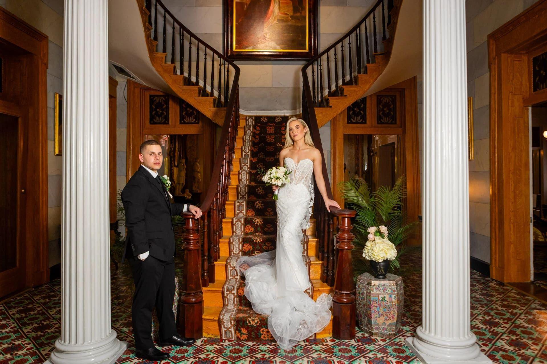 Belmont Mansion elopement photo