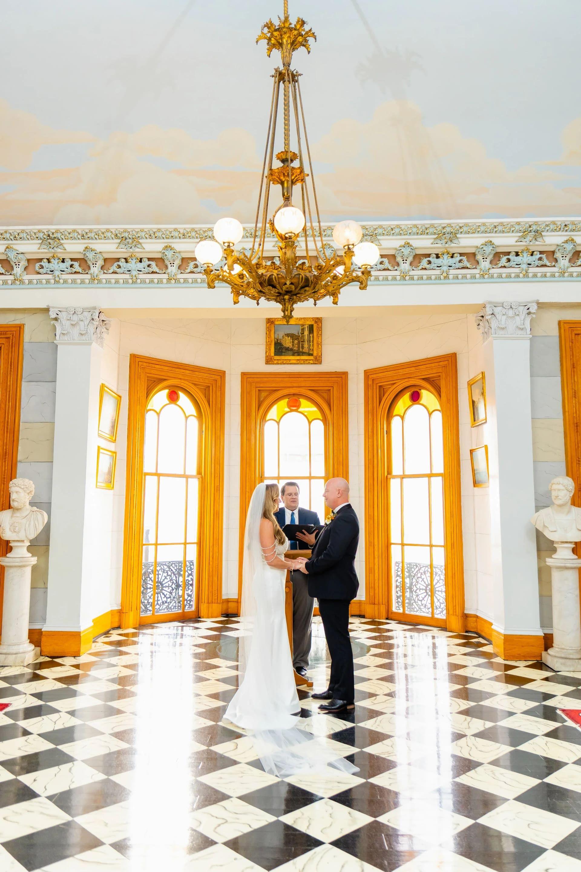 Belmont Mansion elopement photo