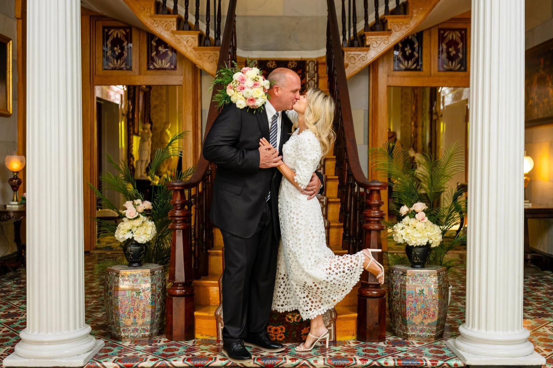 Belmont Mansion elopement photo