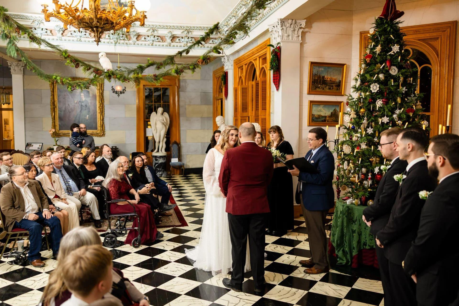 Belmont Mansion elopement photo
