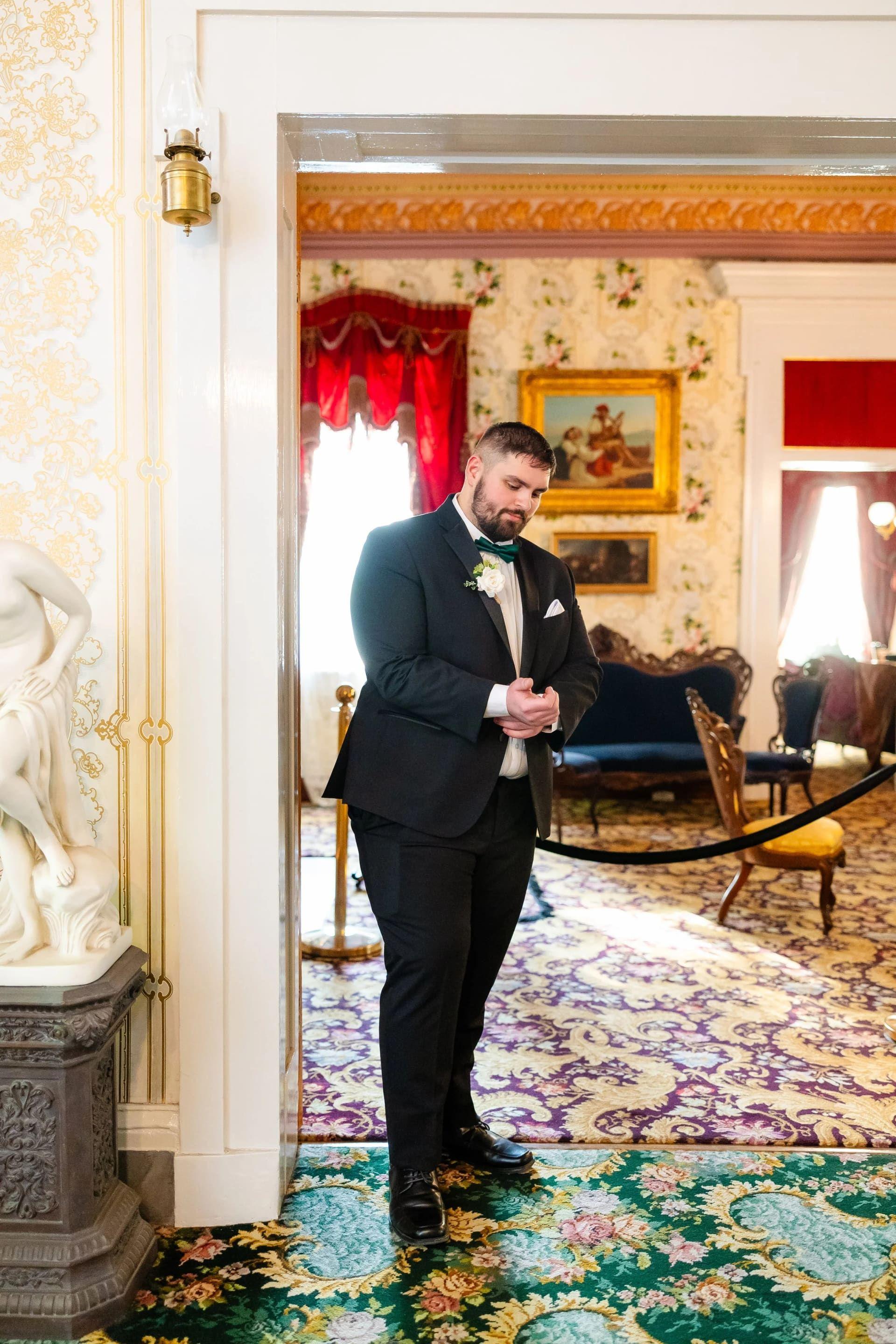 Belmont Mansion elopement photo