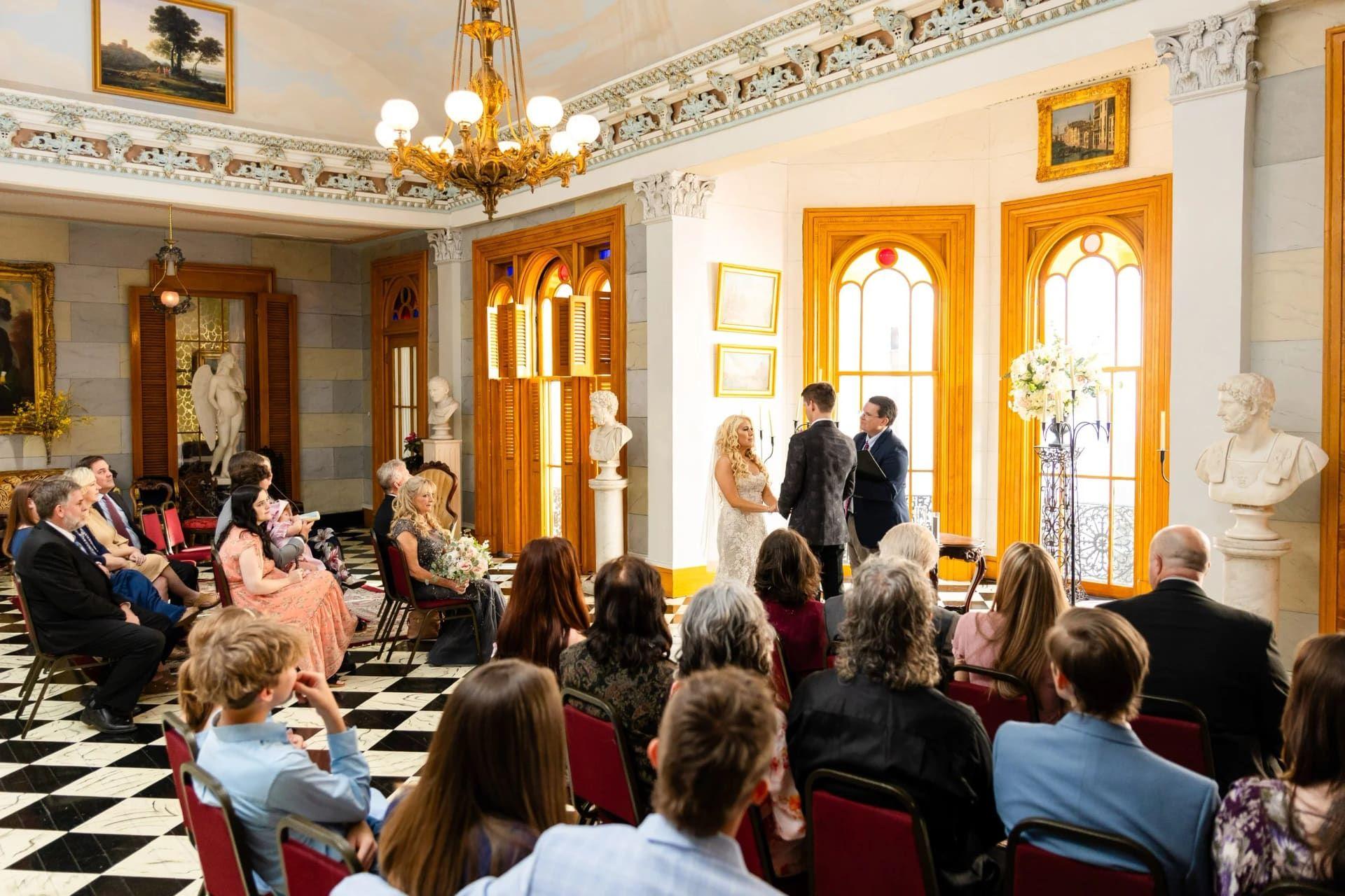 Belmont Mansion elopement photo