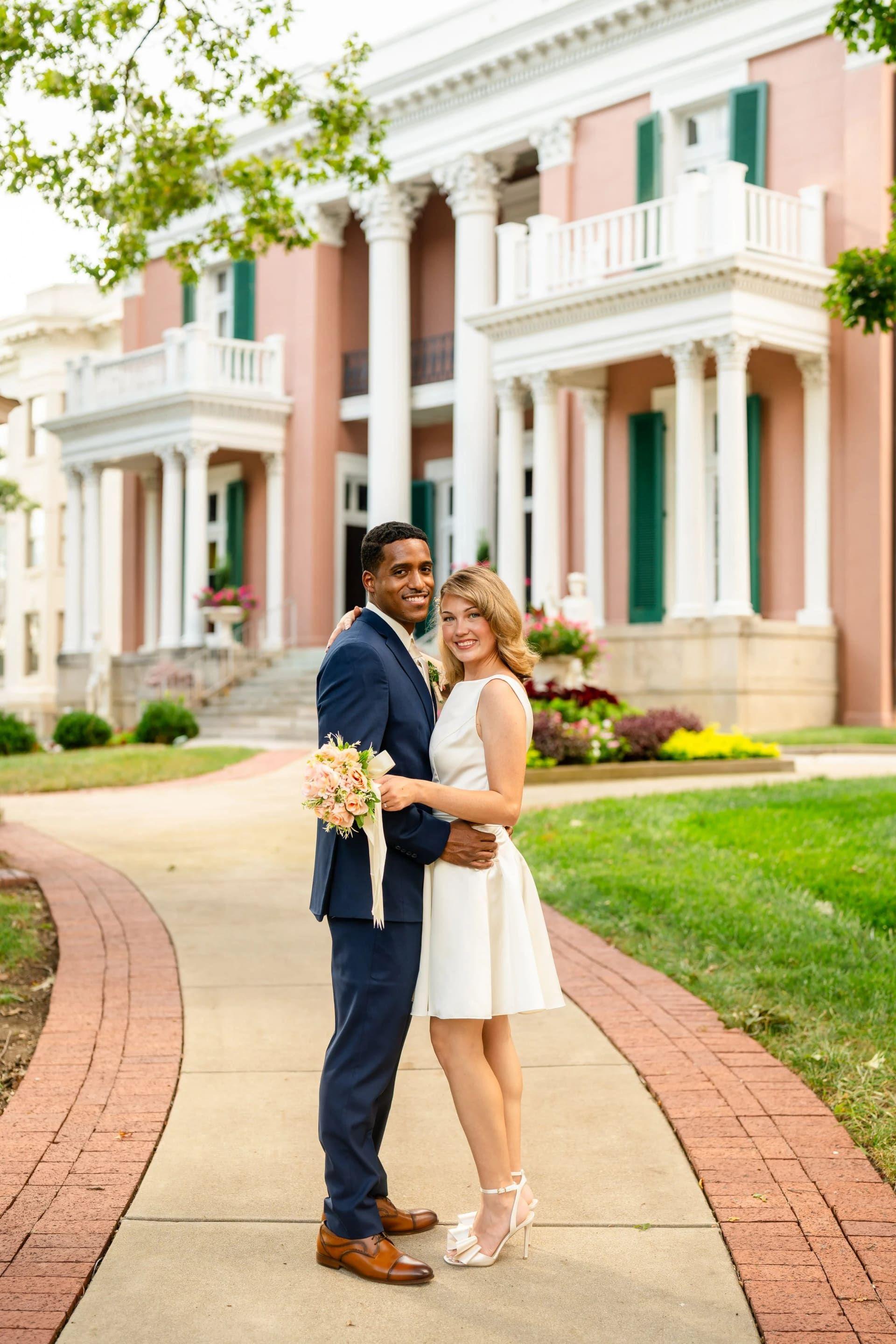 Belmont Mansion elopement photo