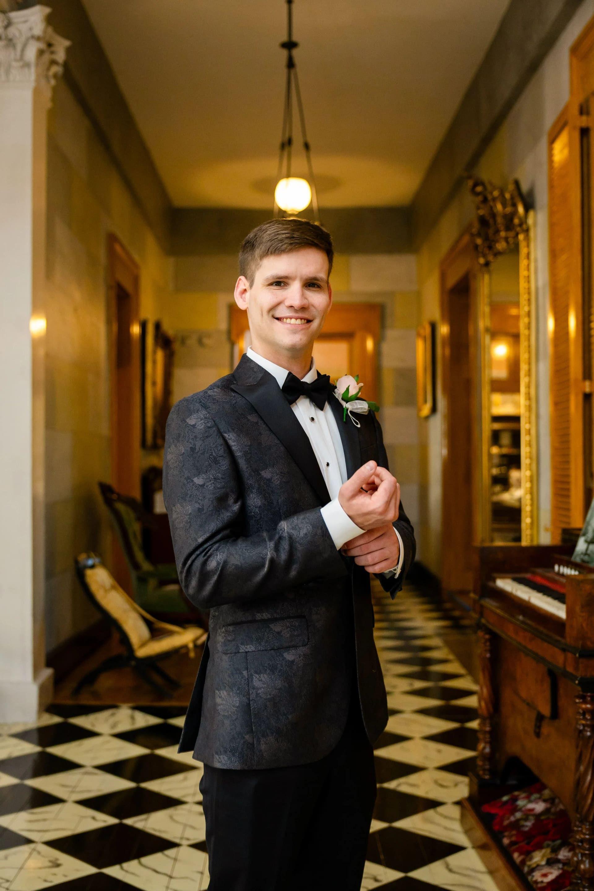 Belmont Mansion elopement photo