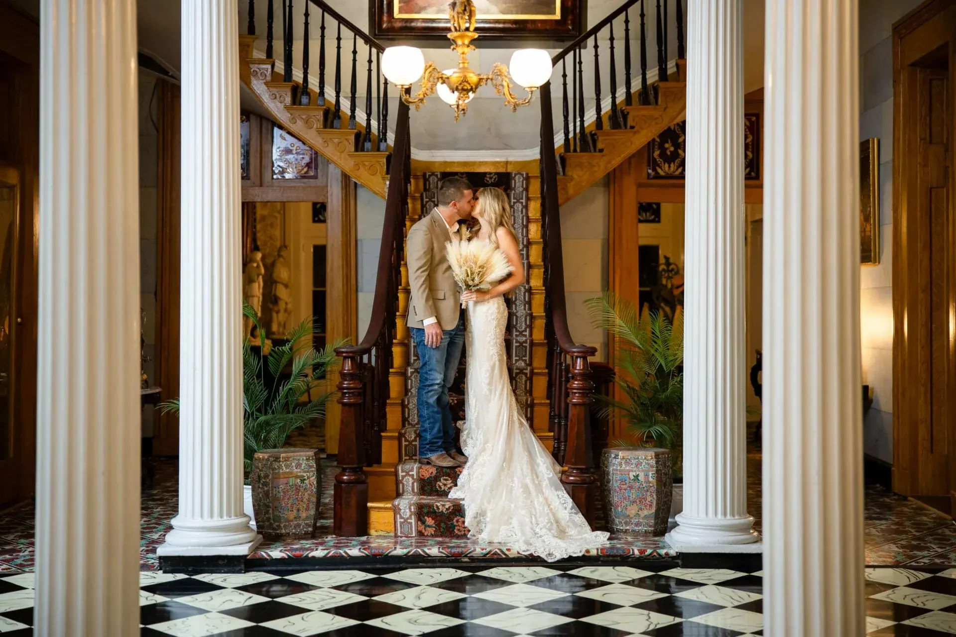 Belmont Mansion elopement photo