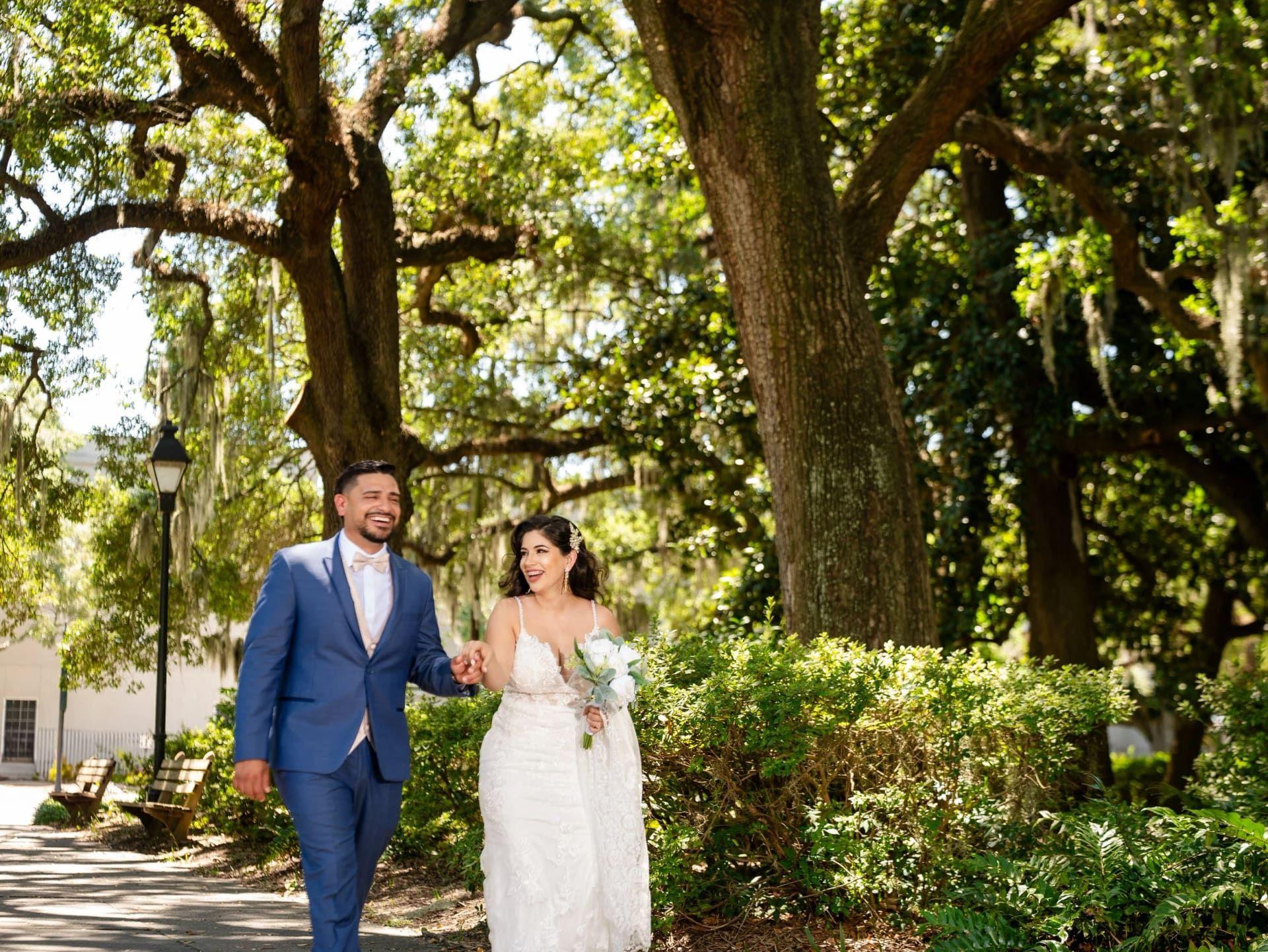 Forsyth Park elopement photo