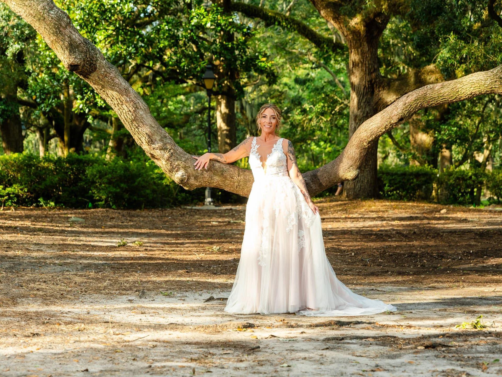 Forsyth Park elopement photo