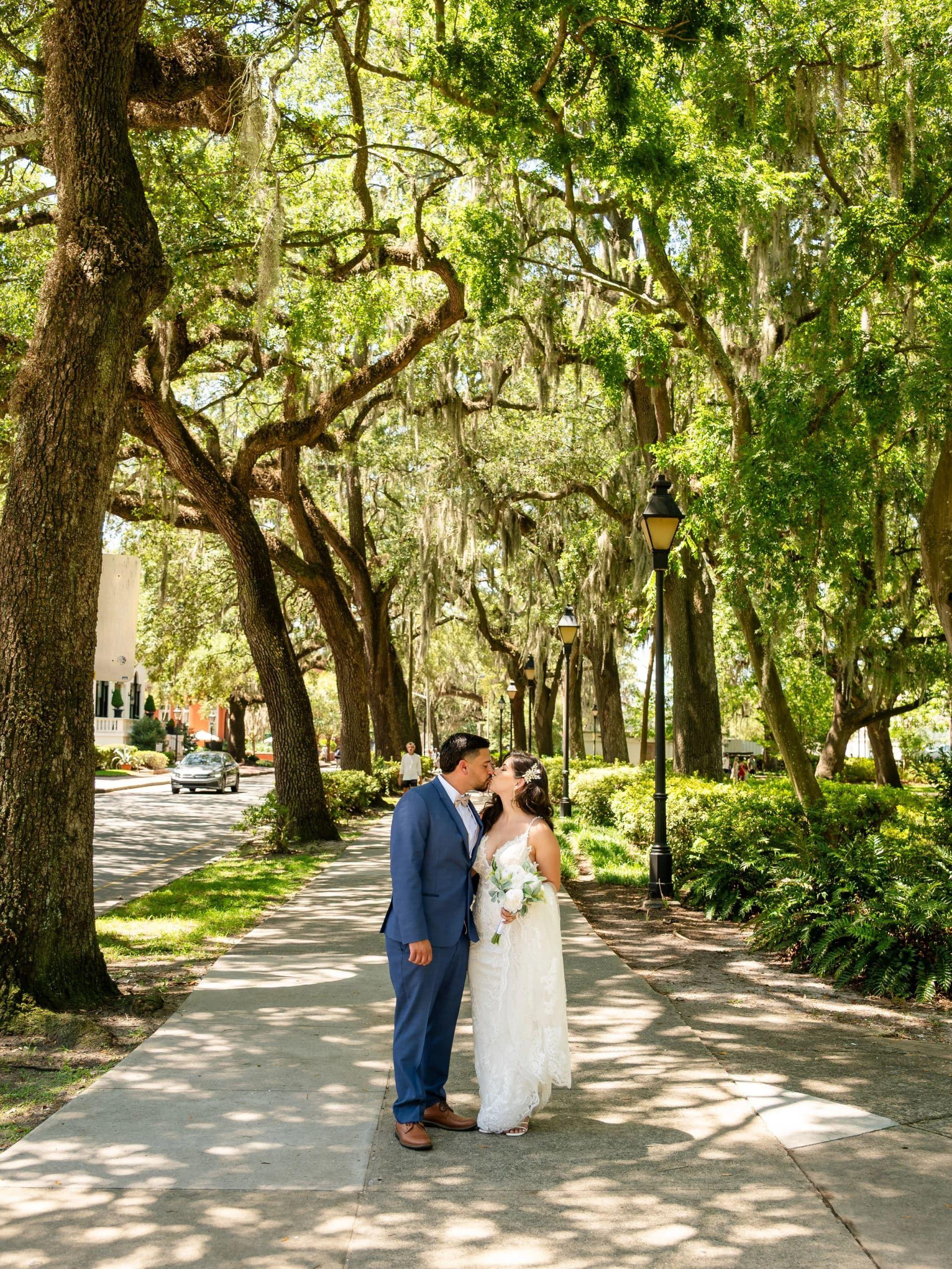 Forsyth Park elopement photo