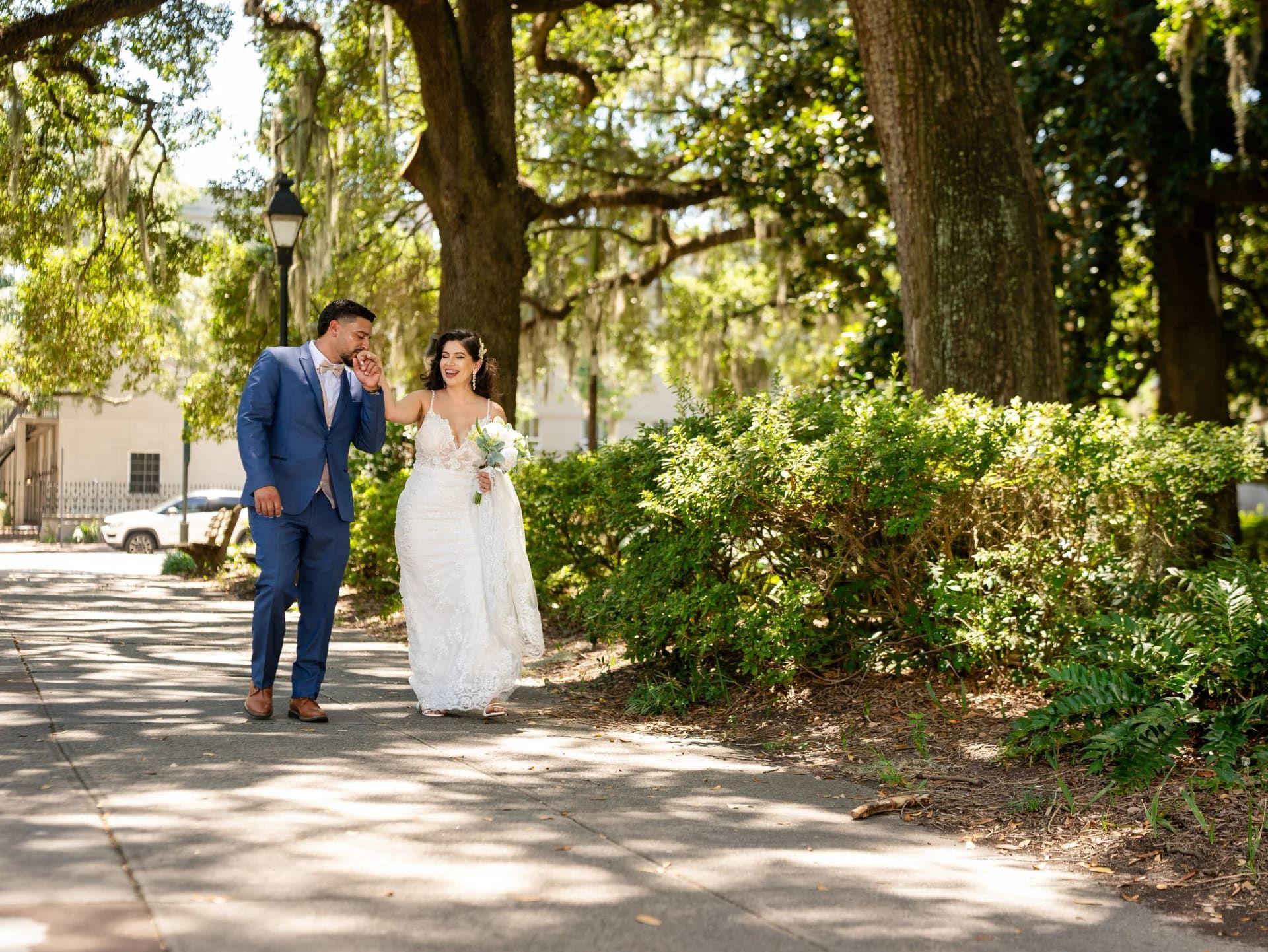 Forsyth Park elopement photo