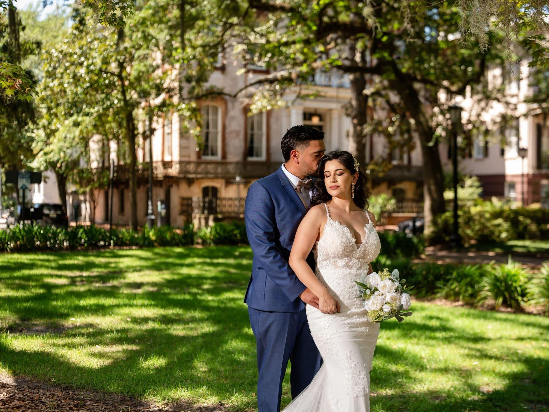 Forsyth Park elopement photo
