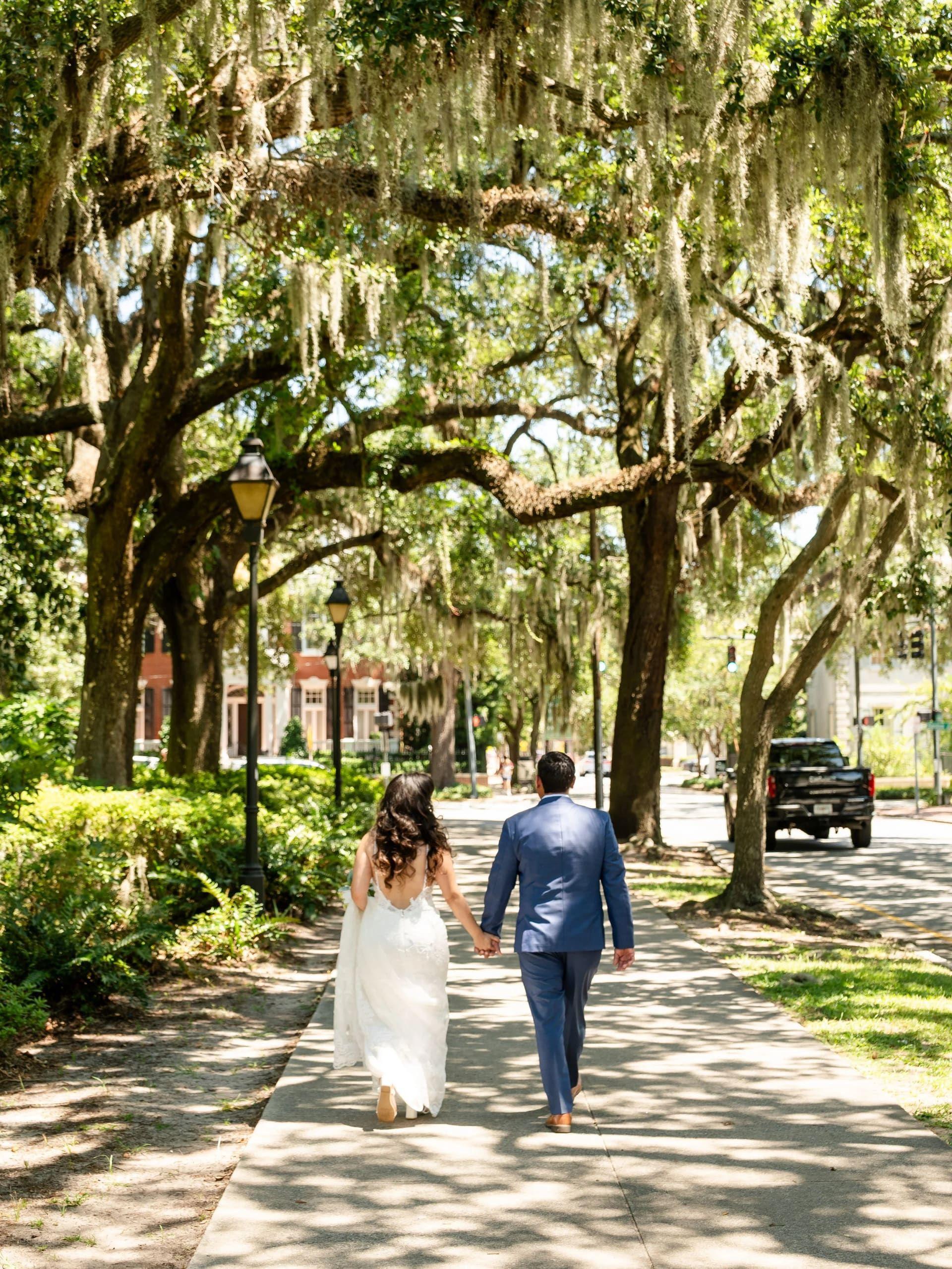 Forsyth Park elopement photo