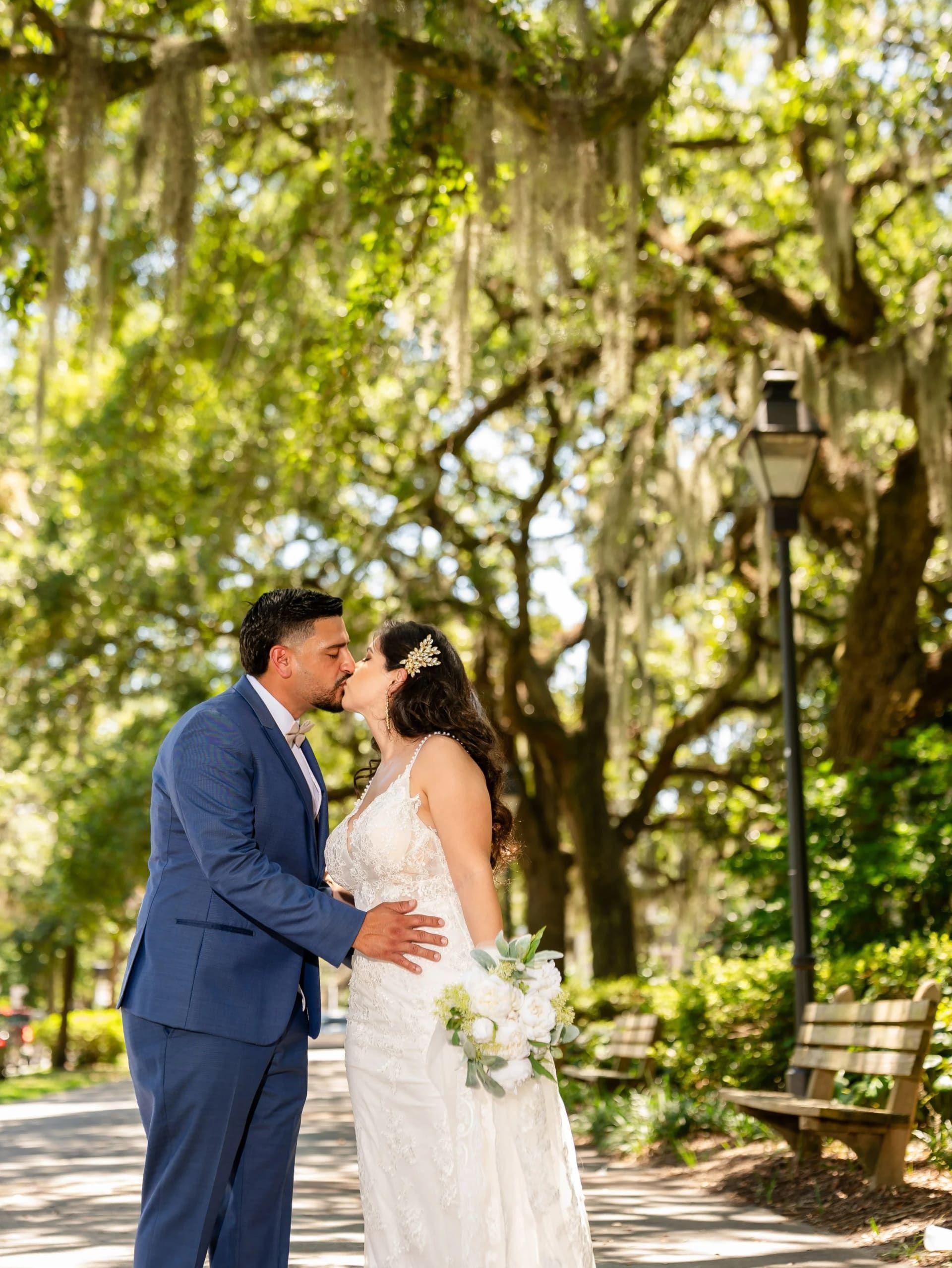 Forsyth Park elopement photo