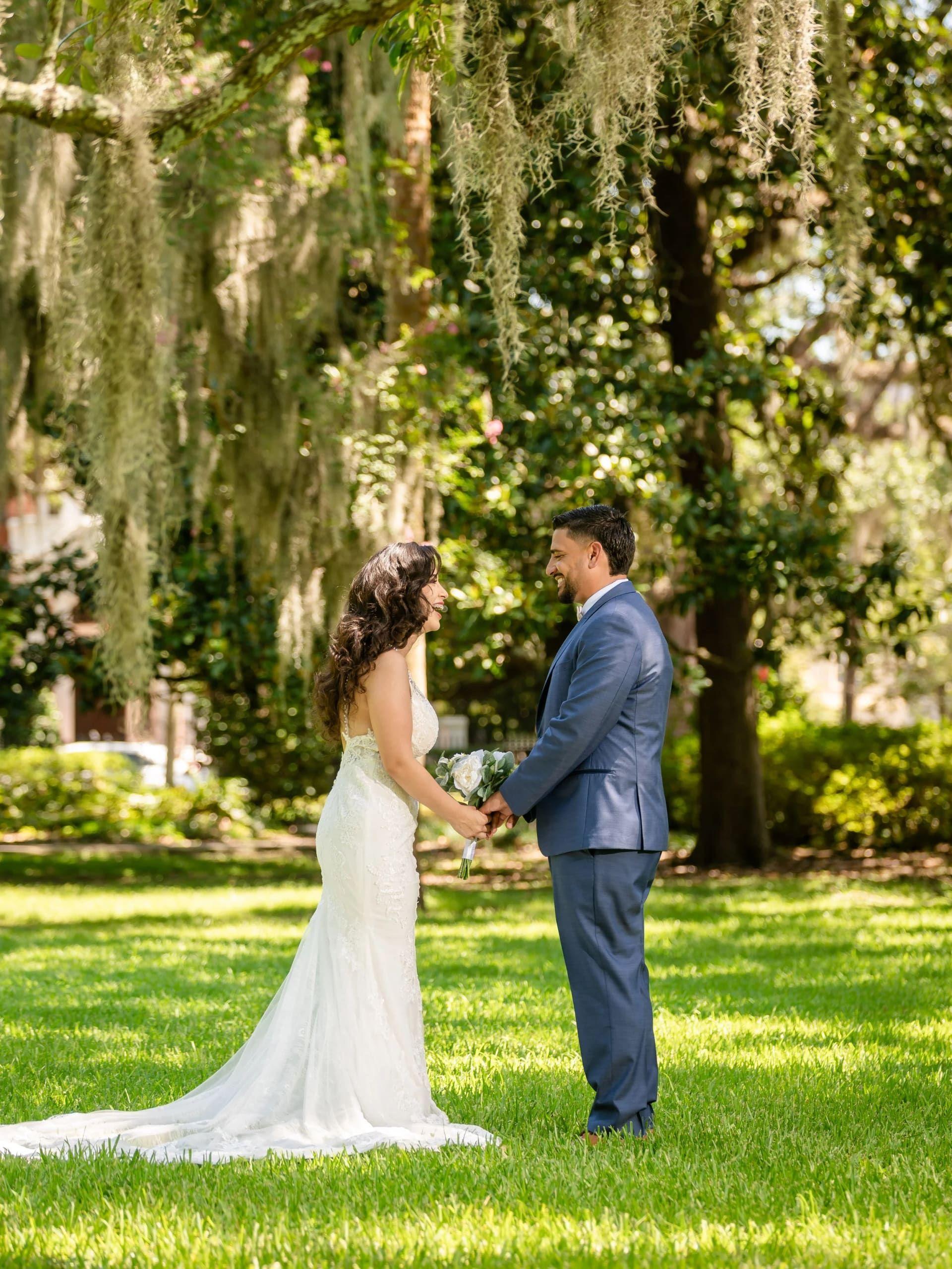 Forsyth Park elopement photo