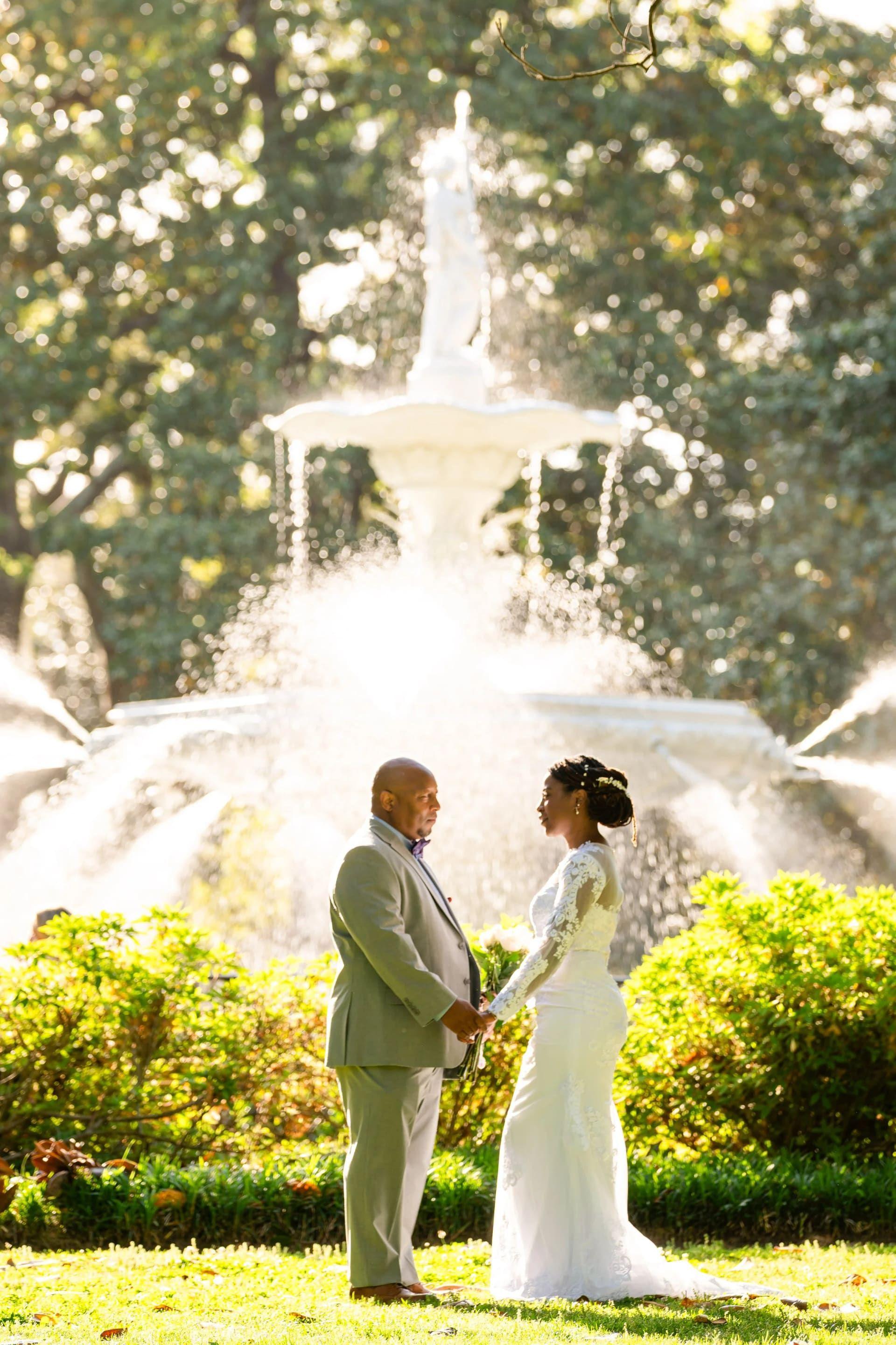 Forsyth Park elopement photo