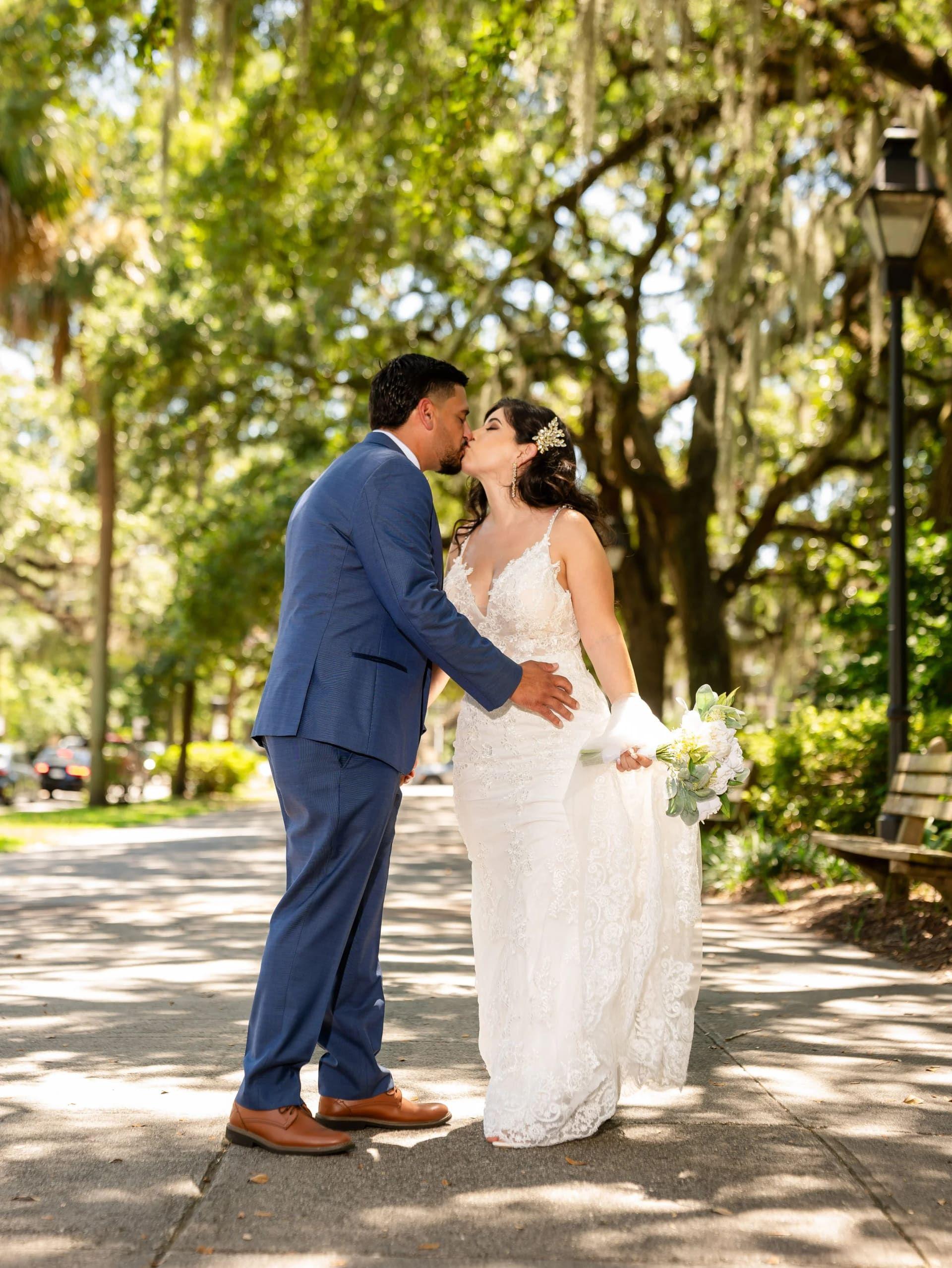 Forsyth Park elopement photo