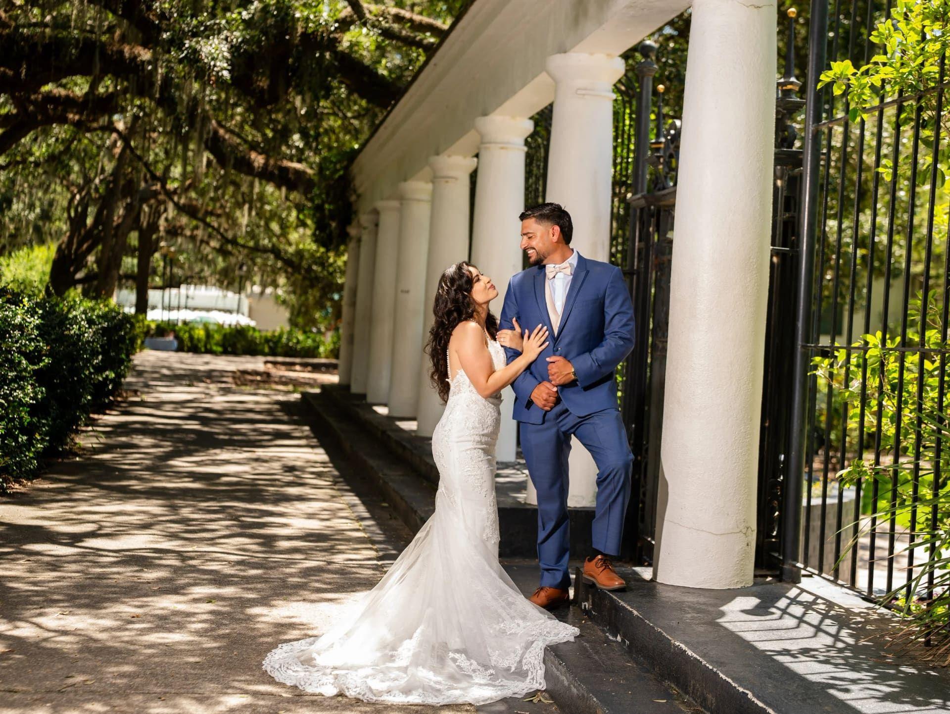 Forsyth Park elopement photo