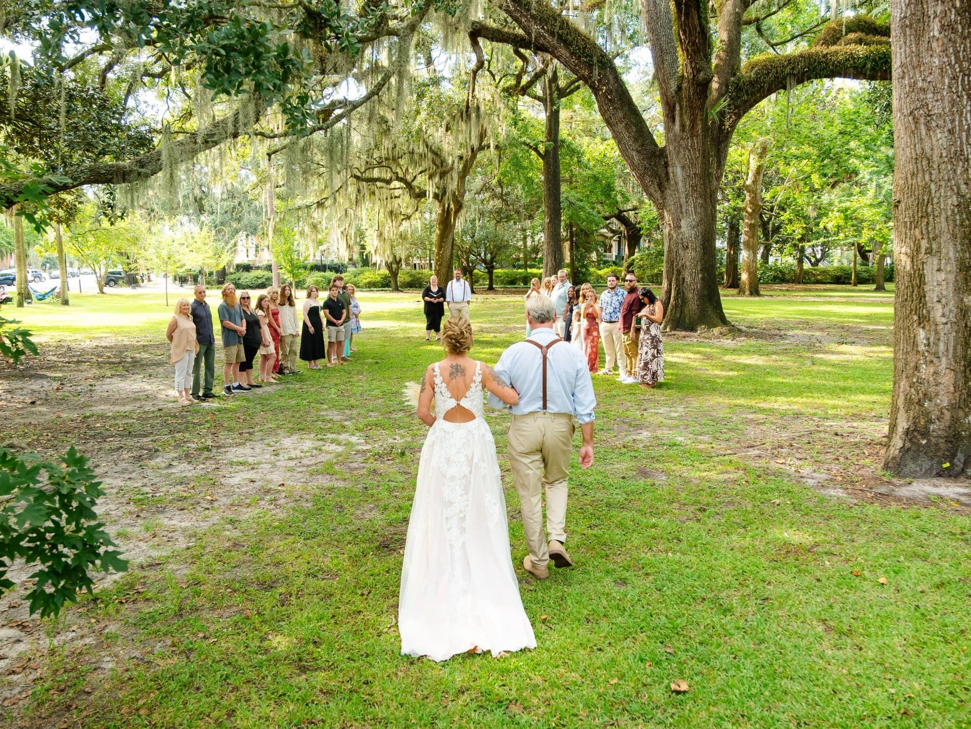 Forsyth Park elopement photo