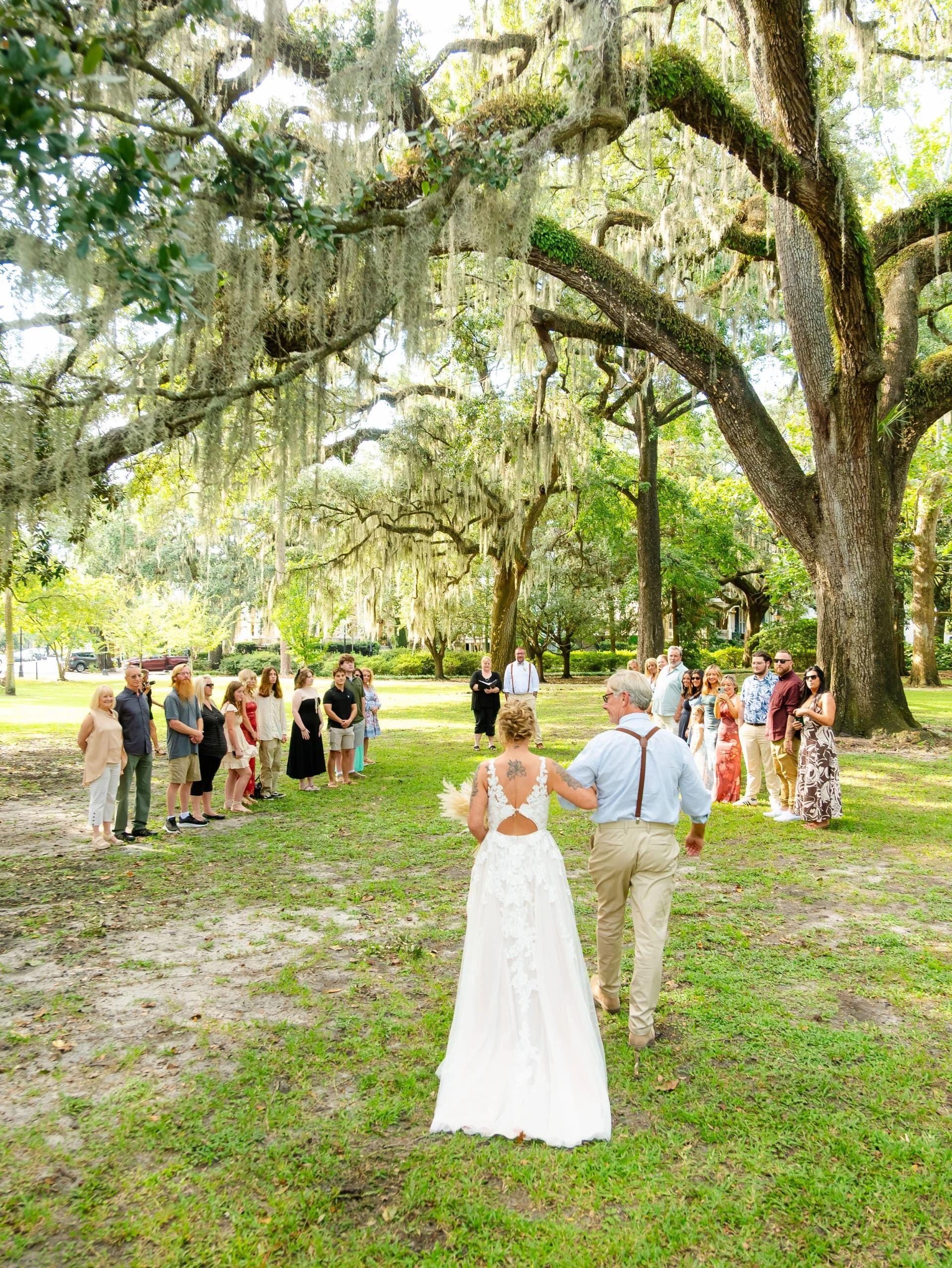 Forsyth Park elopement photo