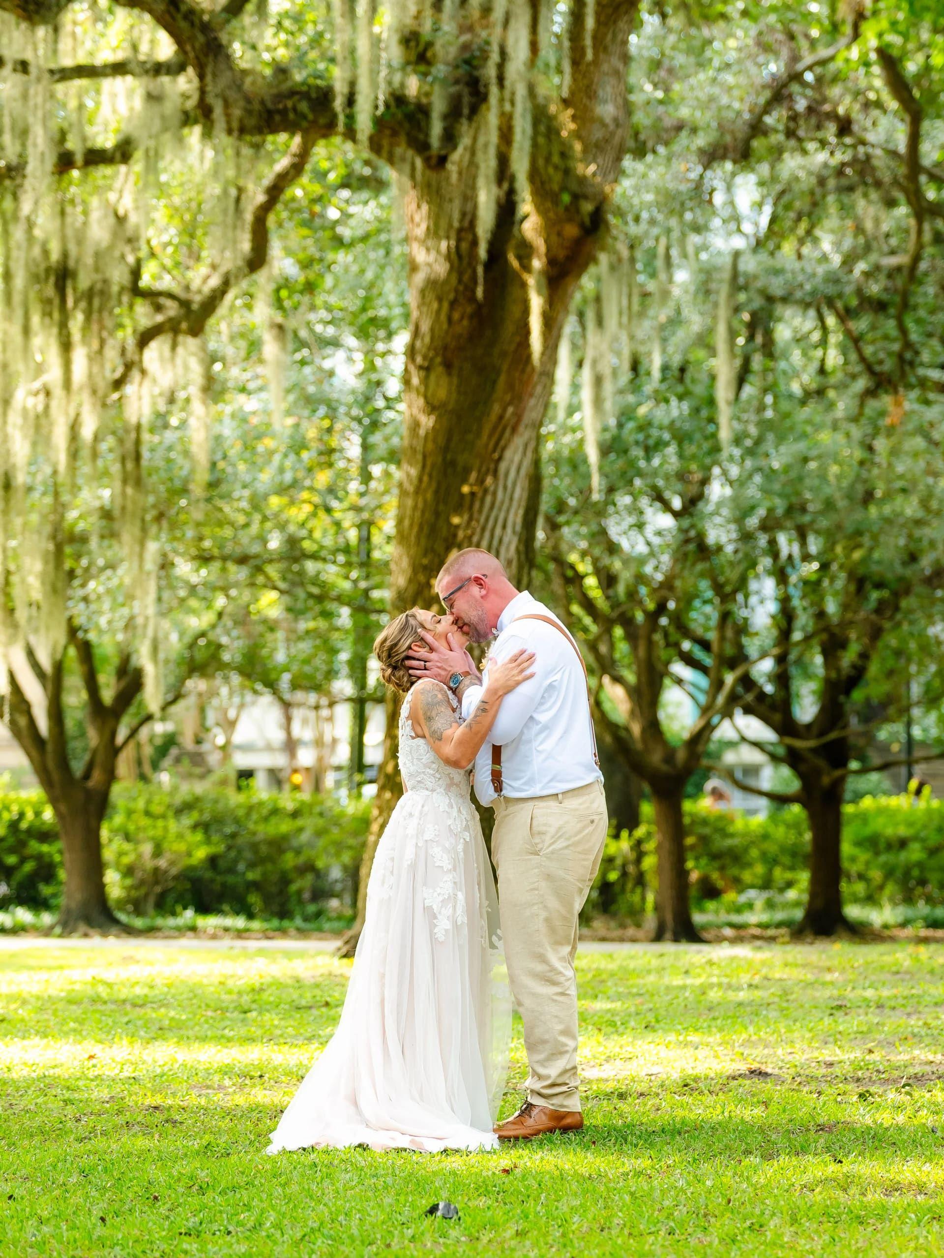 Forsyth Park elopement photo
