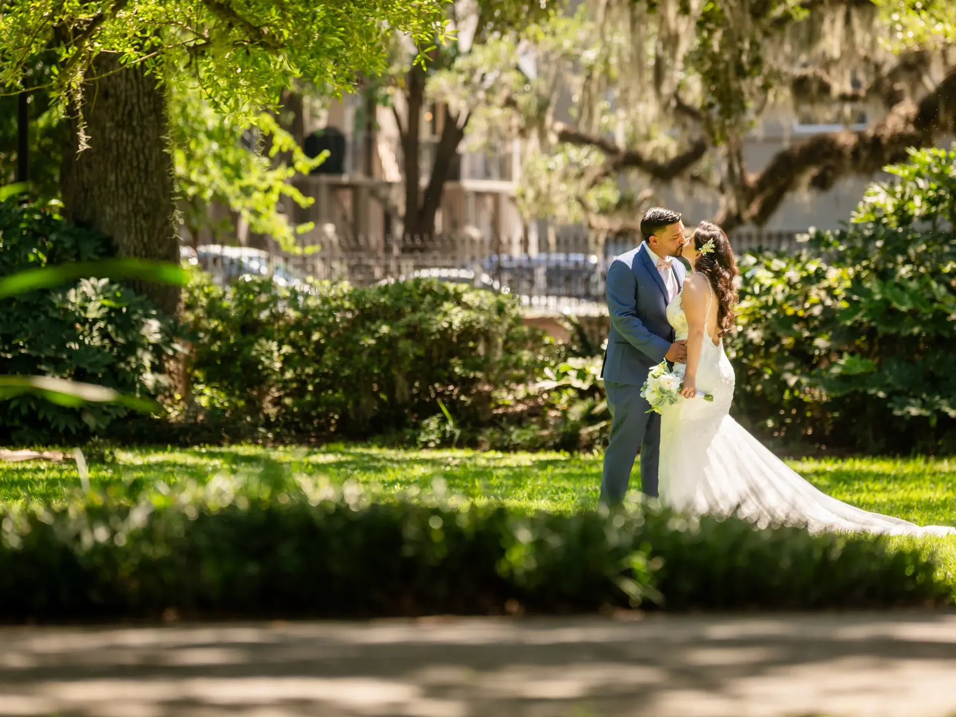 Forsyth Park elopement photo