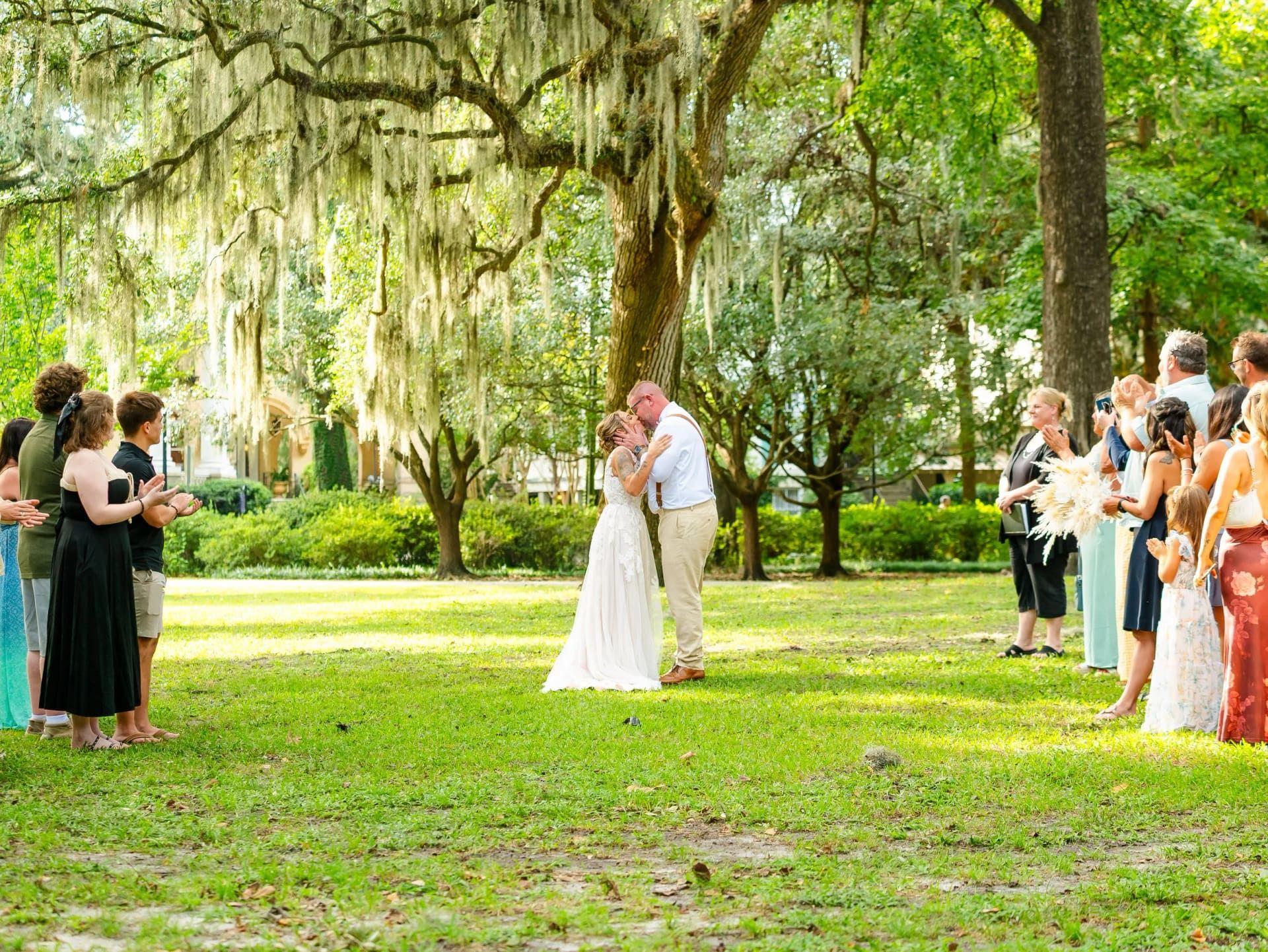 Forsyth Park elopement photo