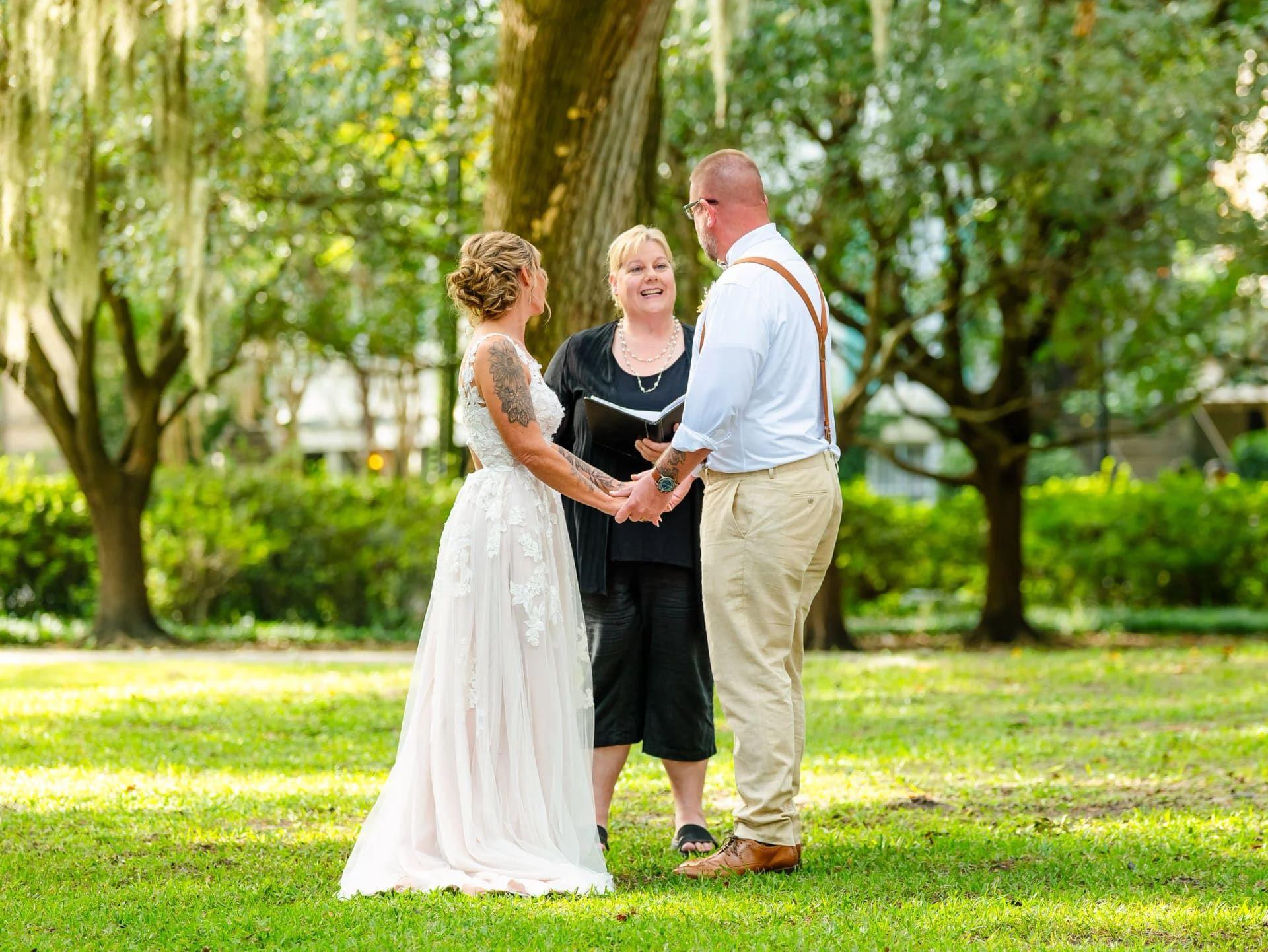 Forsyth Park elopement photo