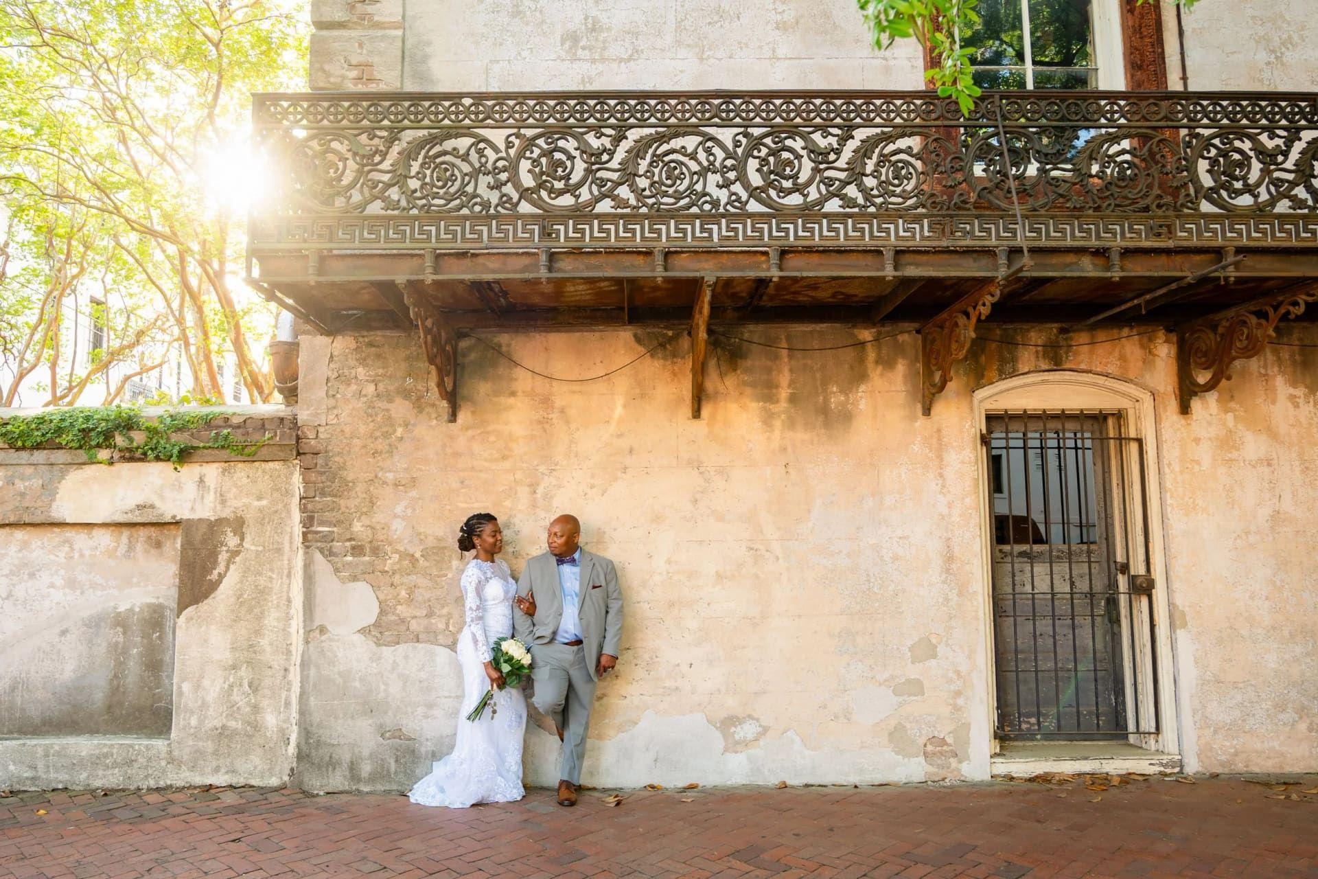 Forsyth Park elopement photo
