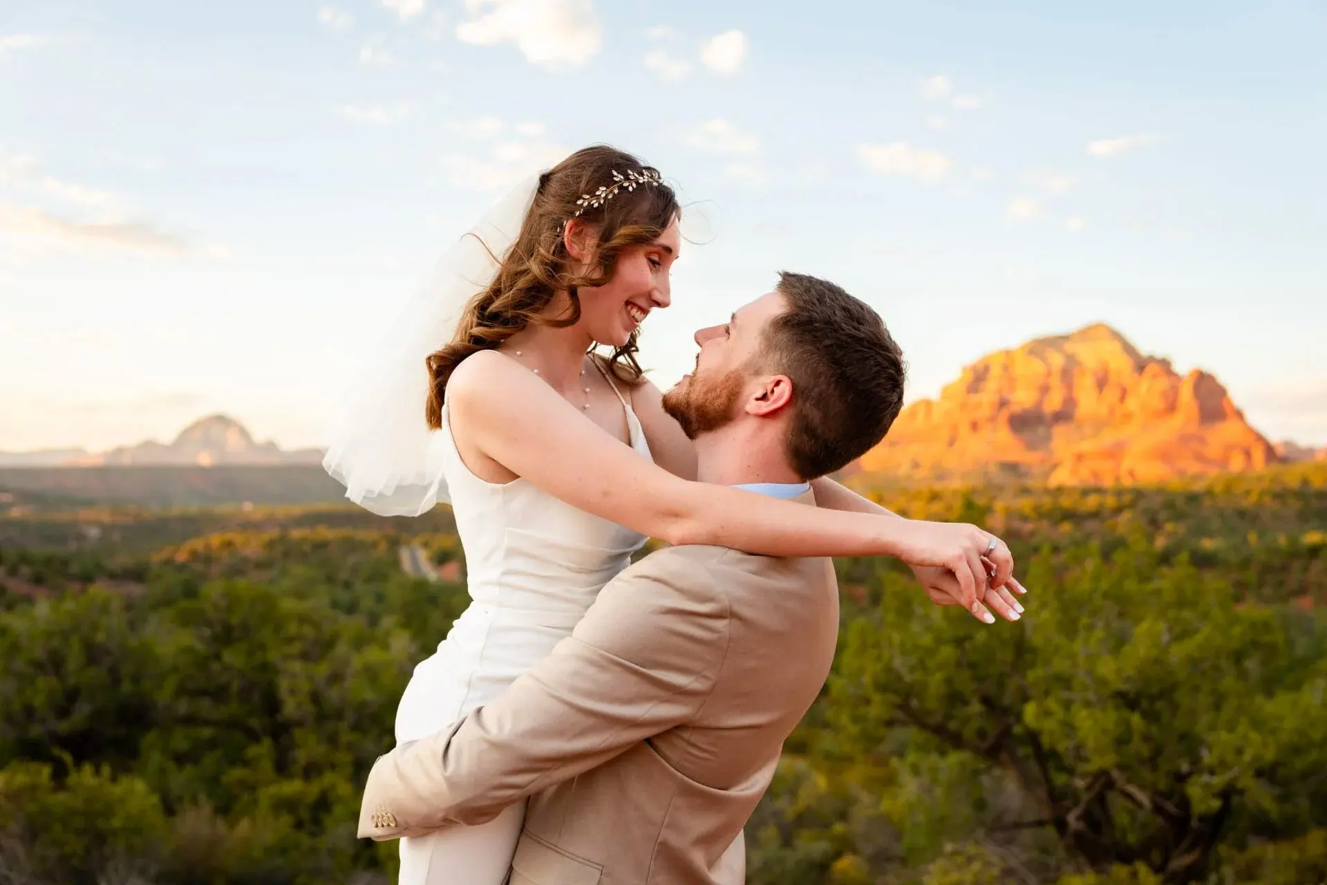 Baby Bell Rock elopement photo
