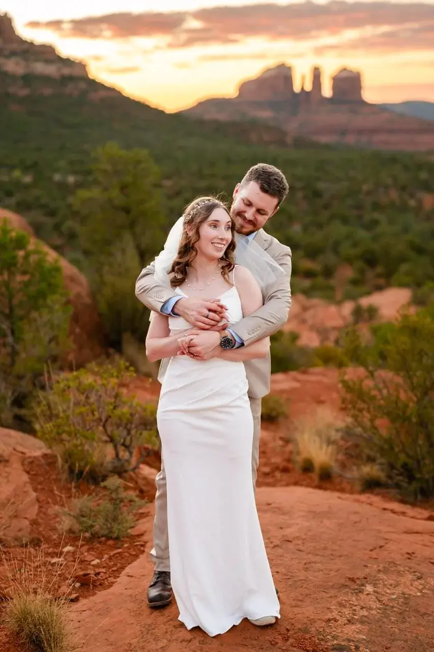 Baby Bell Rock elopement photo