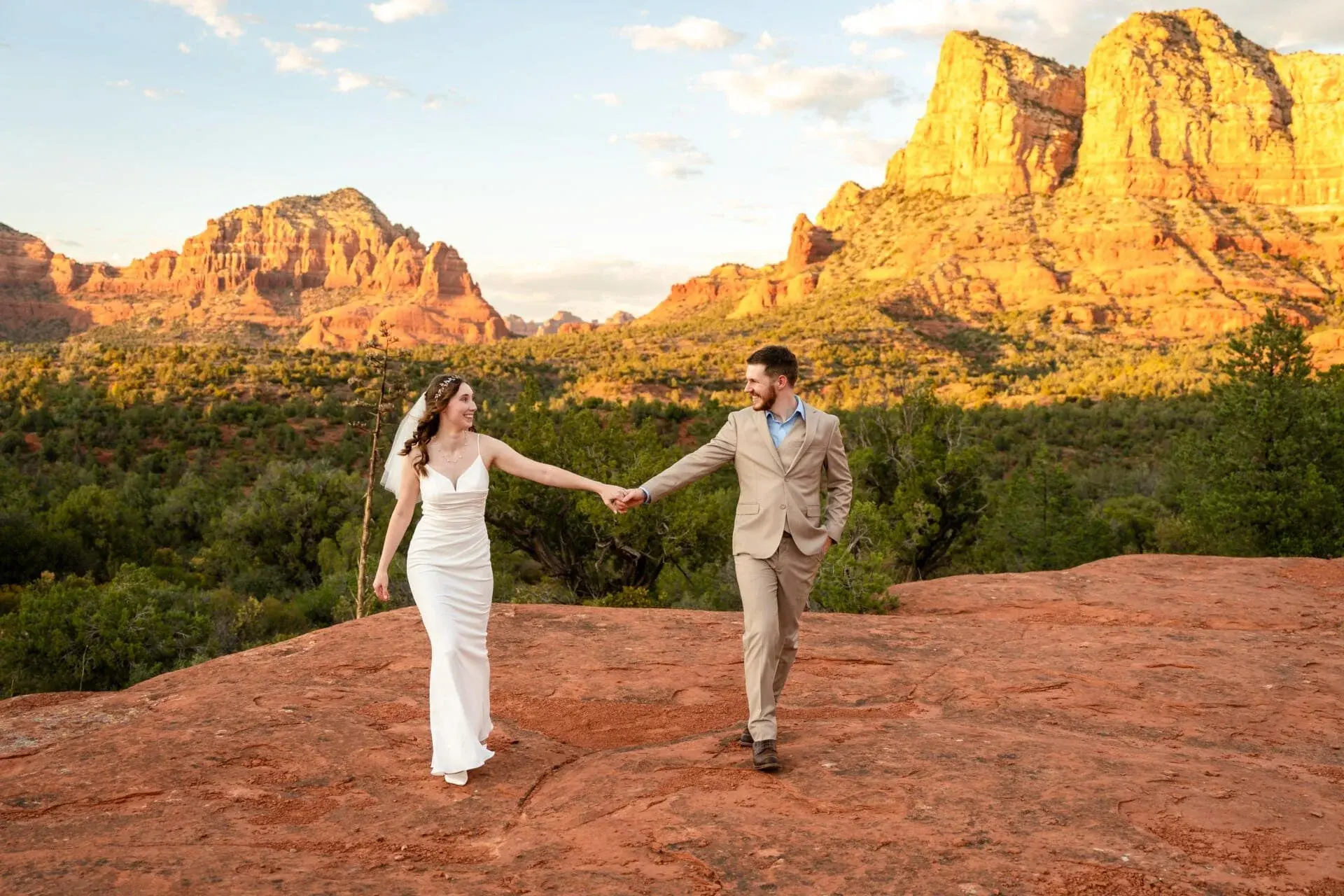 Baby Bell Rock elopement photo