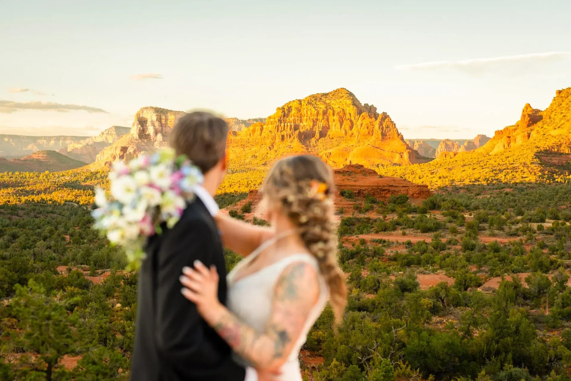 Baby Bell Rock elopement photo