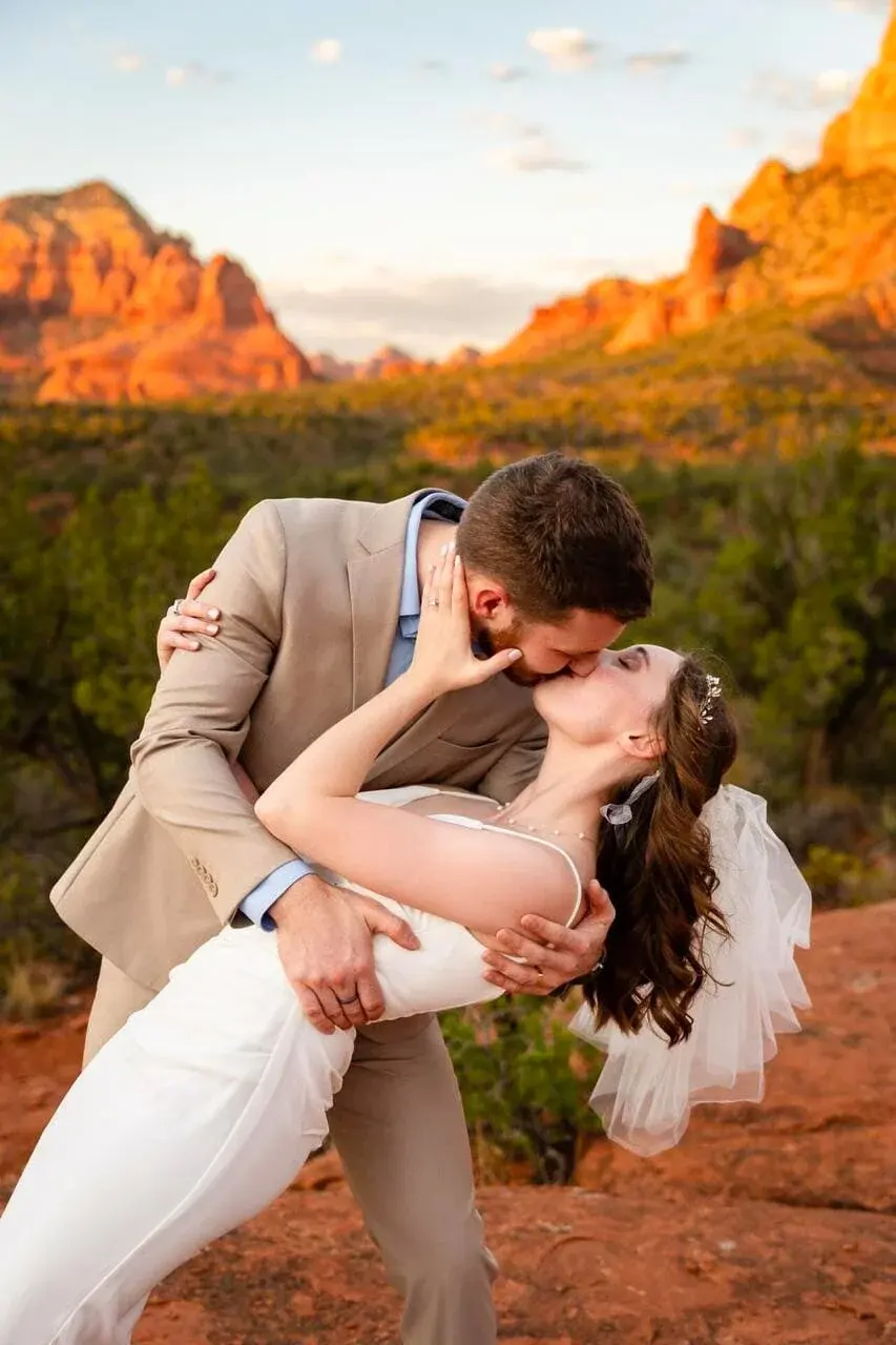 Baby Bell Rock elopement photo