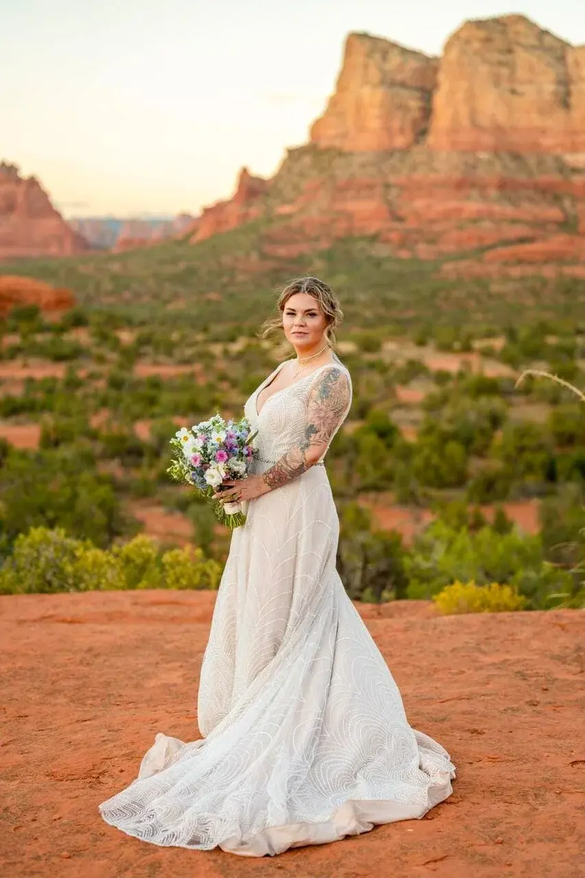 Baby Bell Rock elopement photo