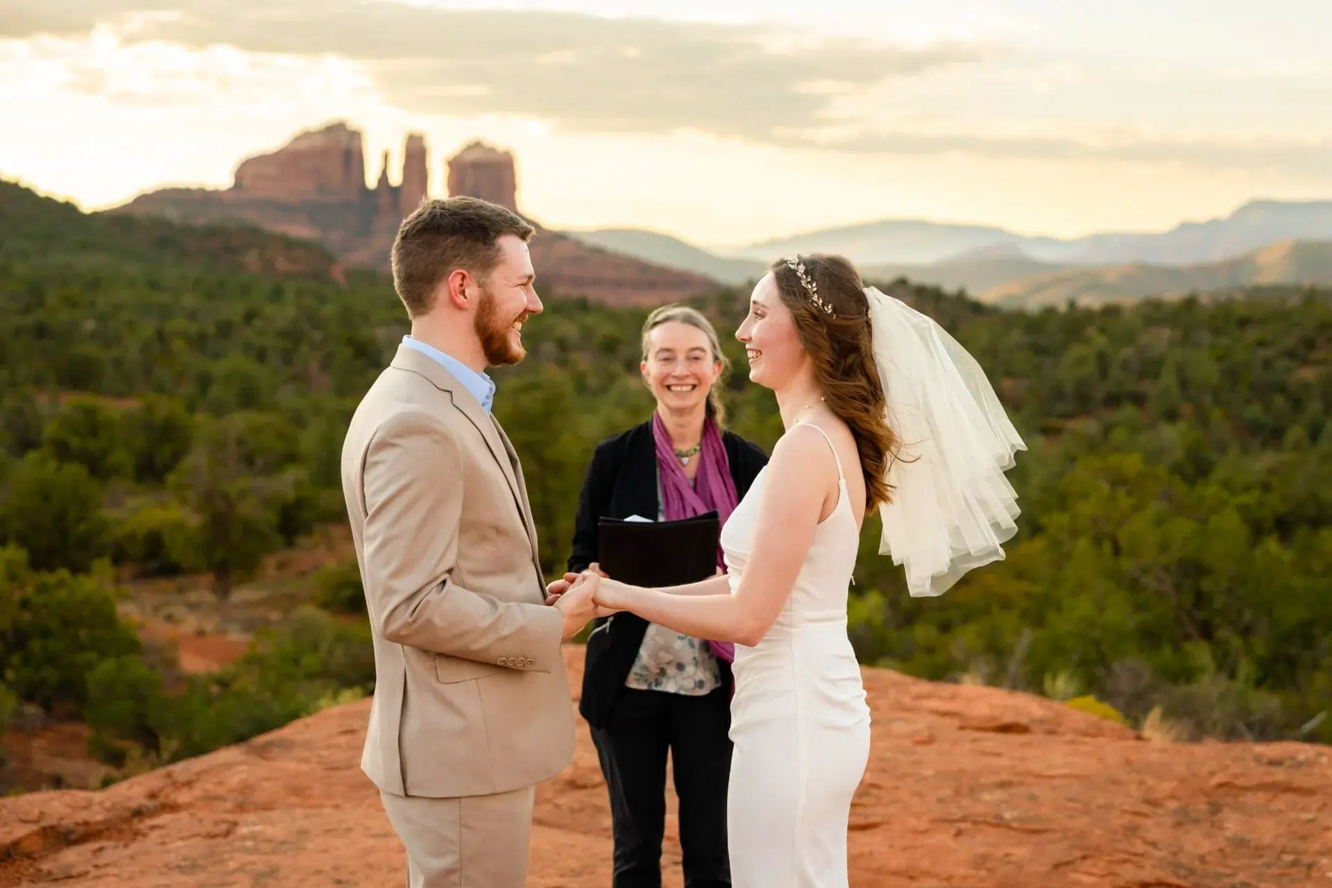 Baby Bell Rock elopement photo
