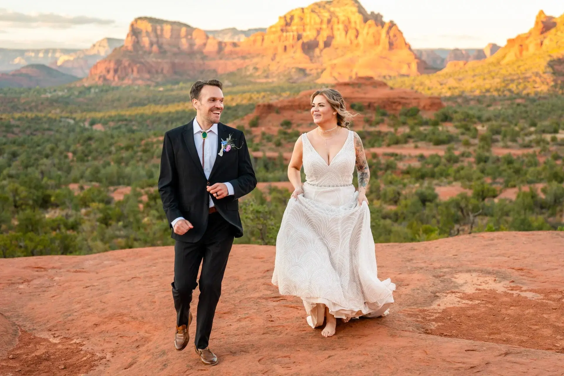 Baby Bell Rock elopement photo